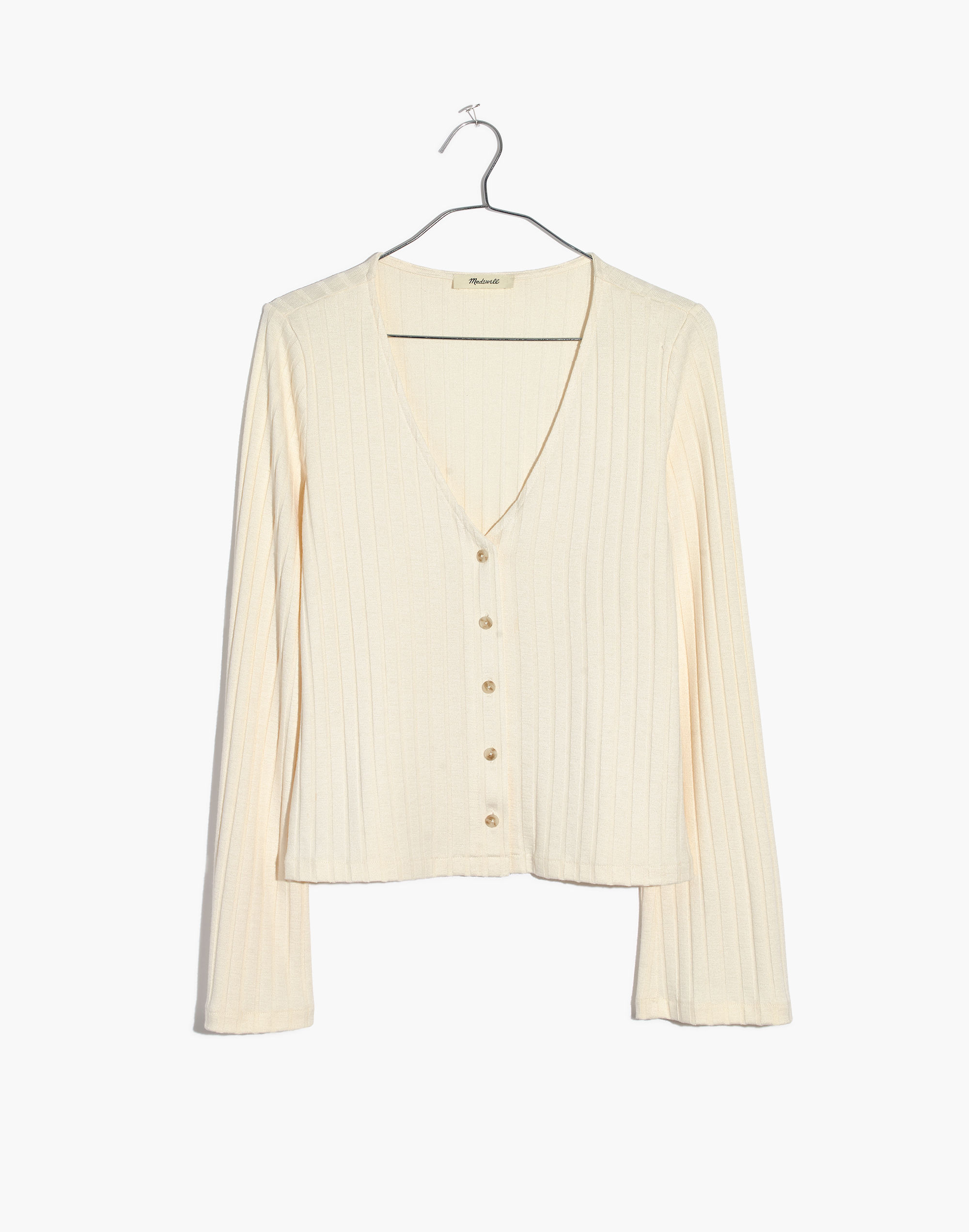 Bell-Sleeve Cardigan Top