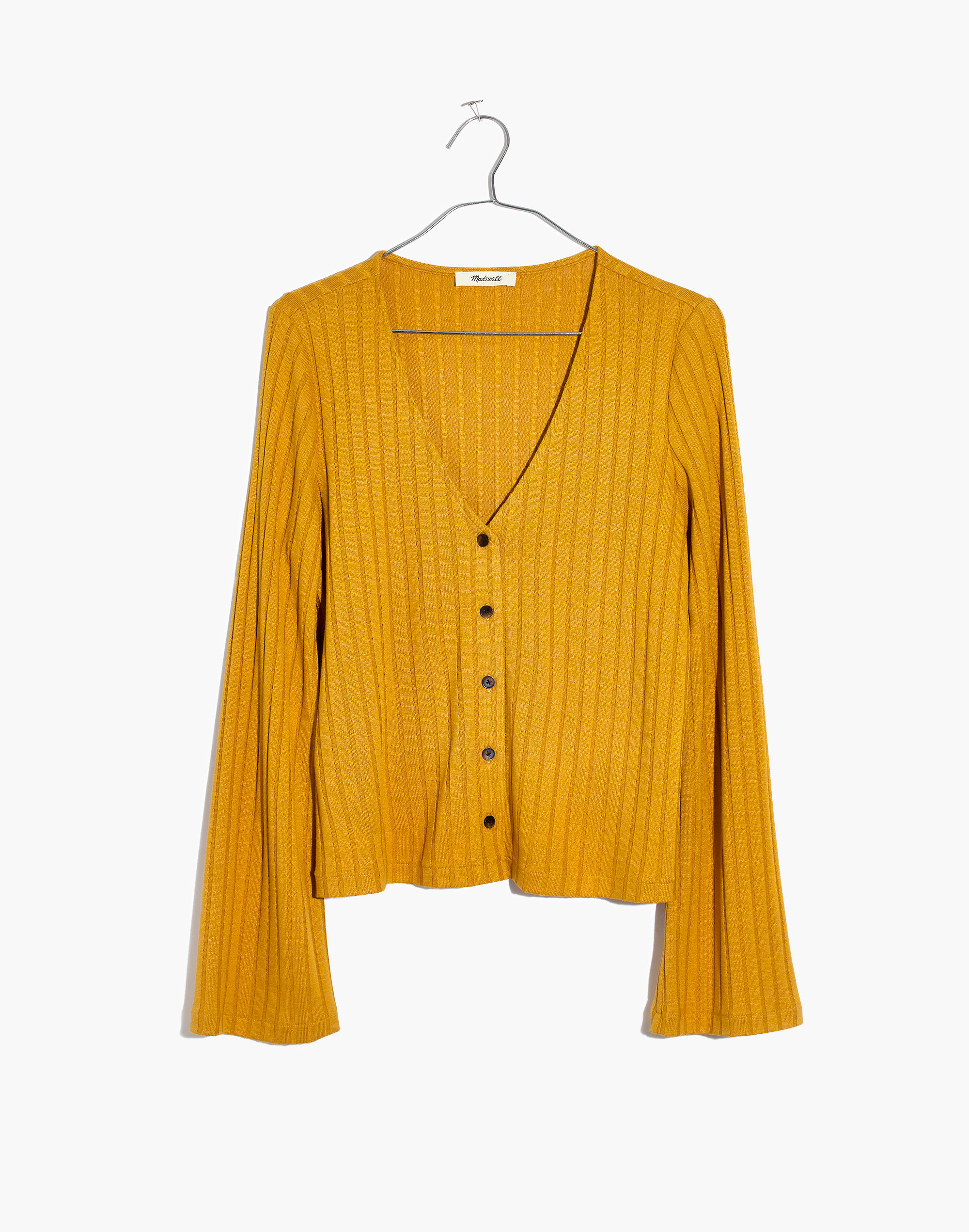 Bell-Sleeve Cardigan Top