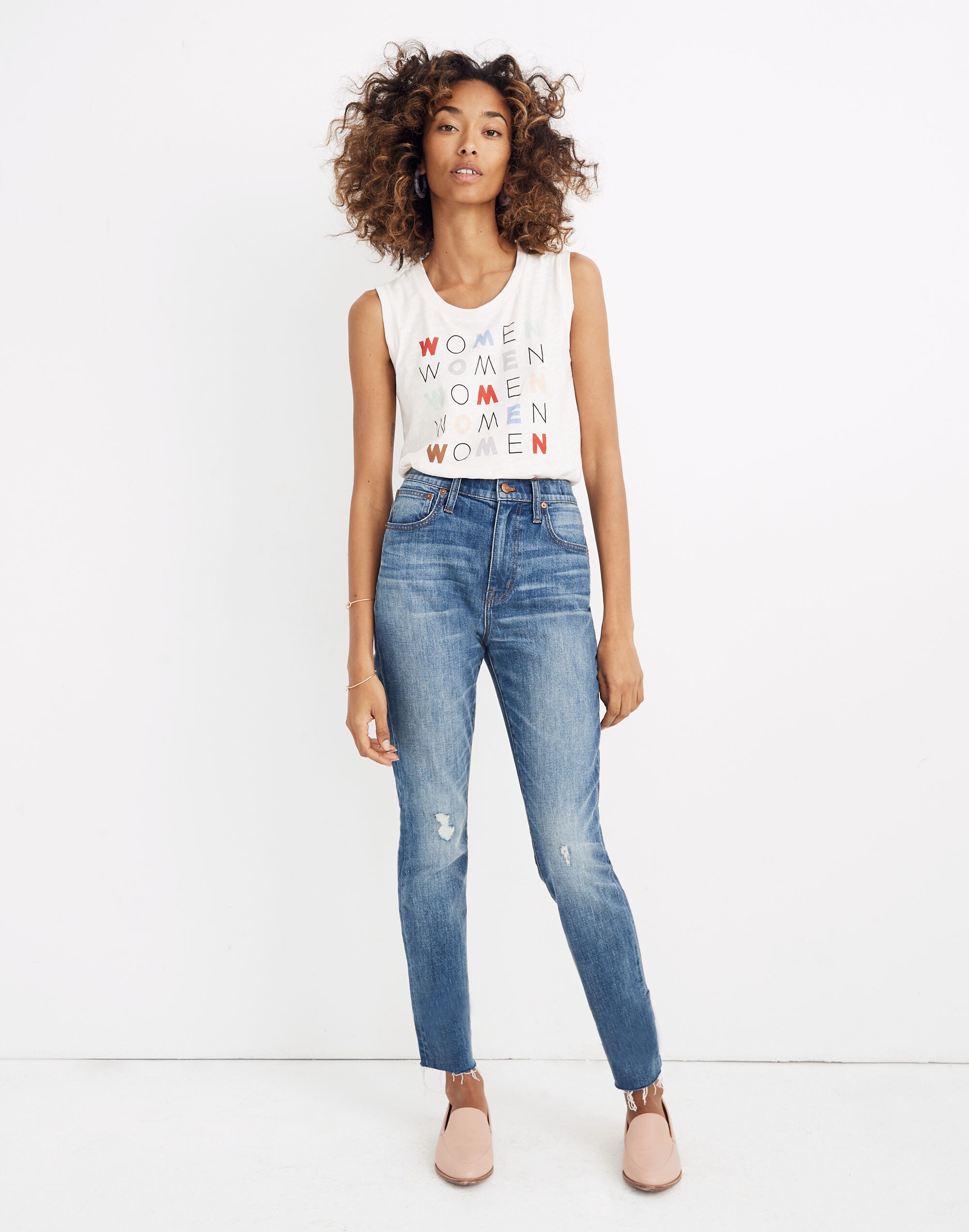 Madewell x Girls Inc. Women Graphic Whisper Cotton Muscle Tank