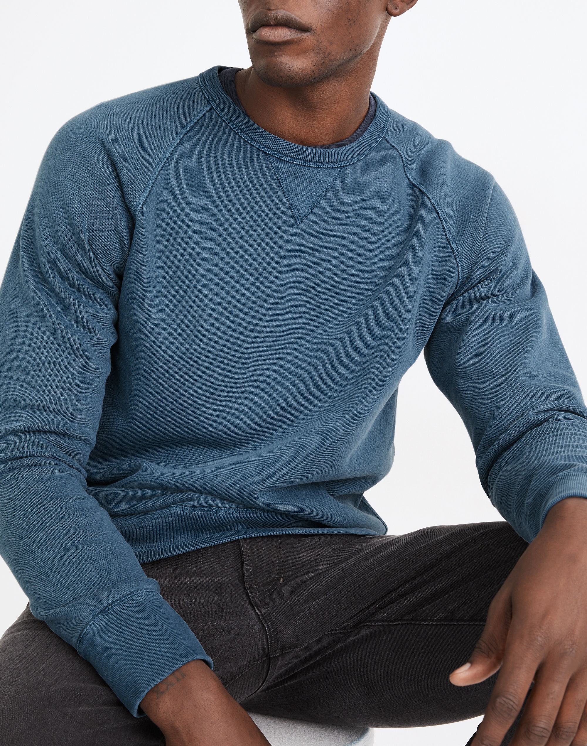 Garment-Dyed Crewneck Sweatshirt