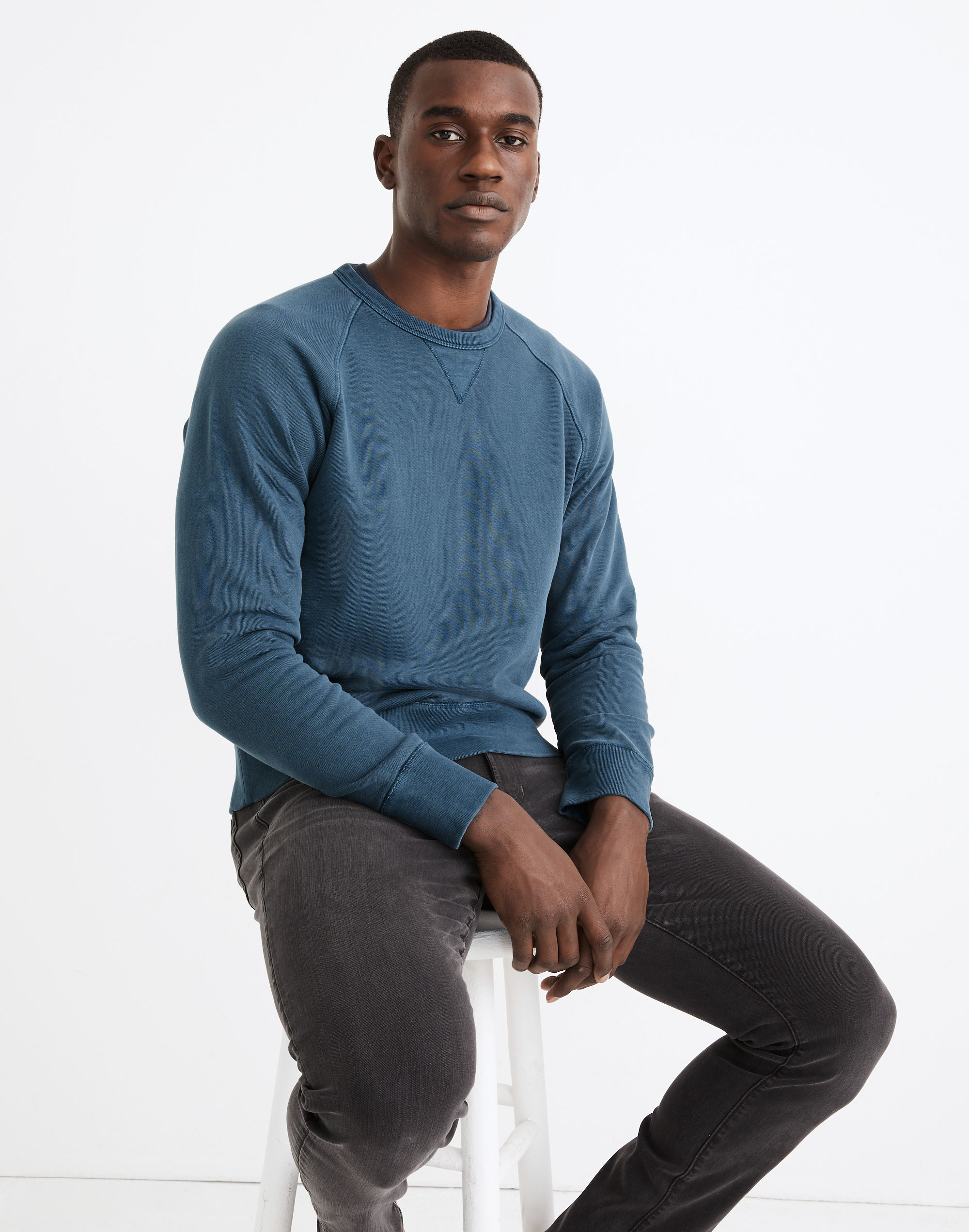 Garment-Dyed Crewneck Sweatshirt