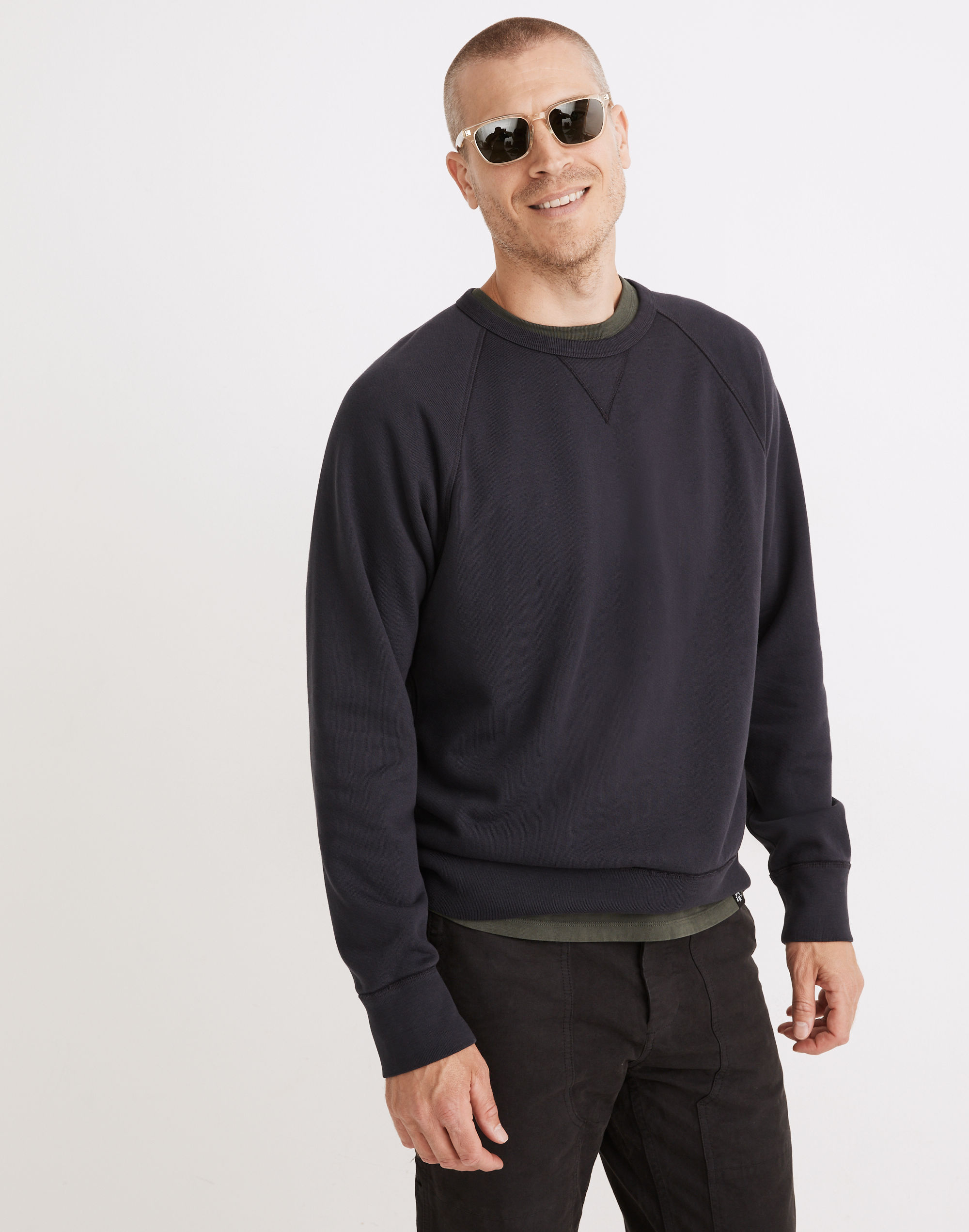 Garment-Dyed Crewneck Sweatshirt