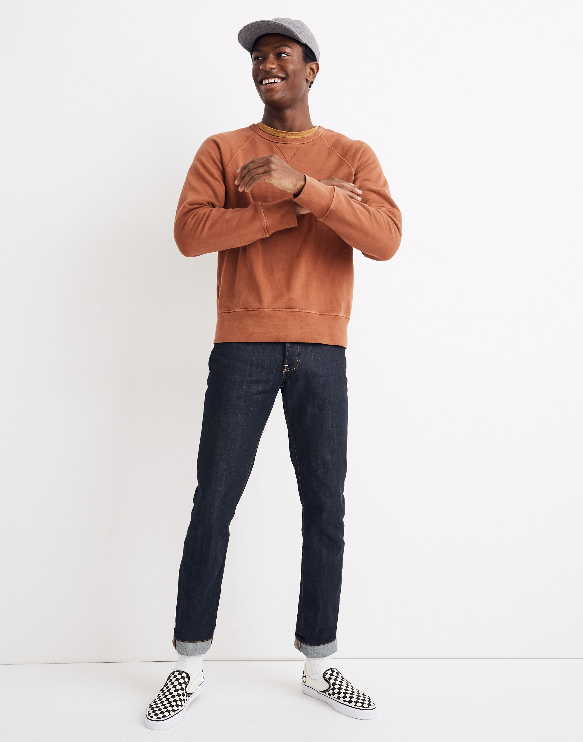 Garment-Dyed Crewneck Sweatshirt