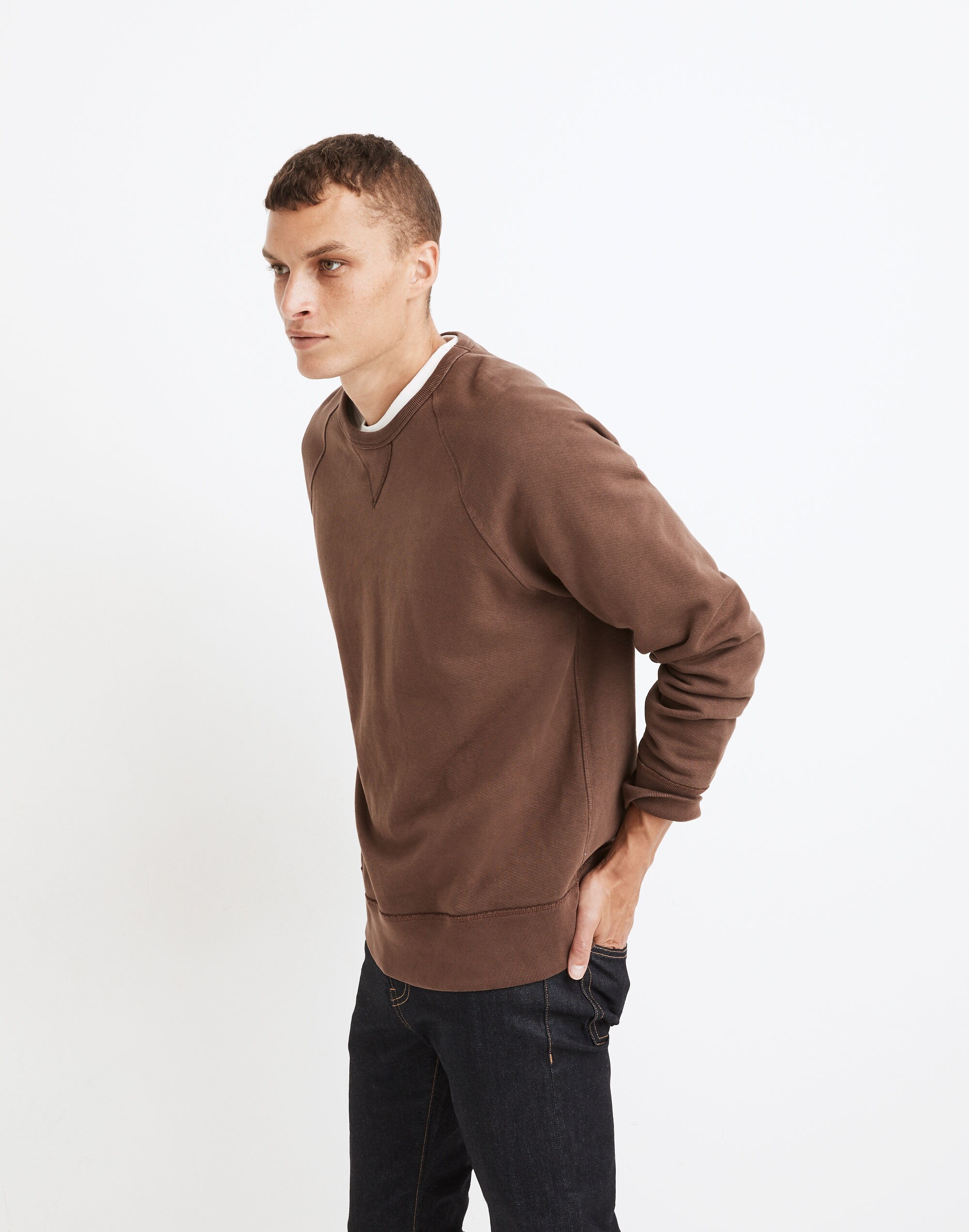 Garment-Dyed Crewneck Sweatshirt