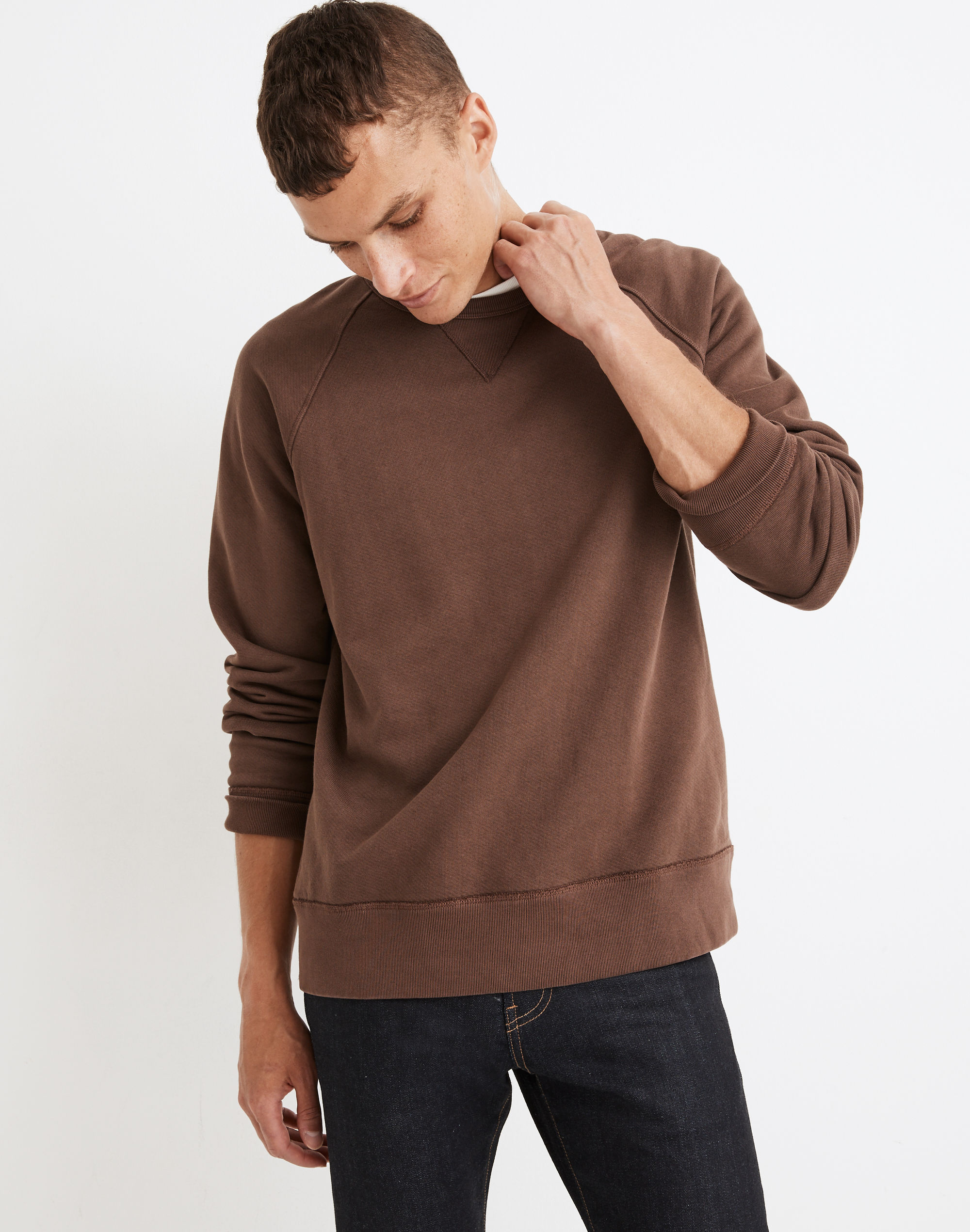 Garment-Dyed Crewneck Sweatshirt