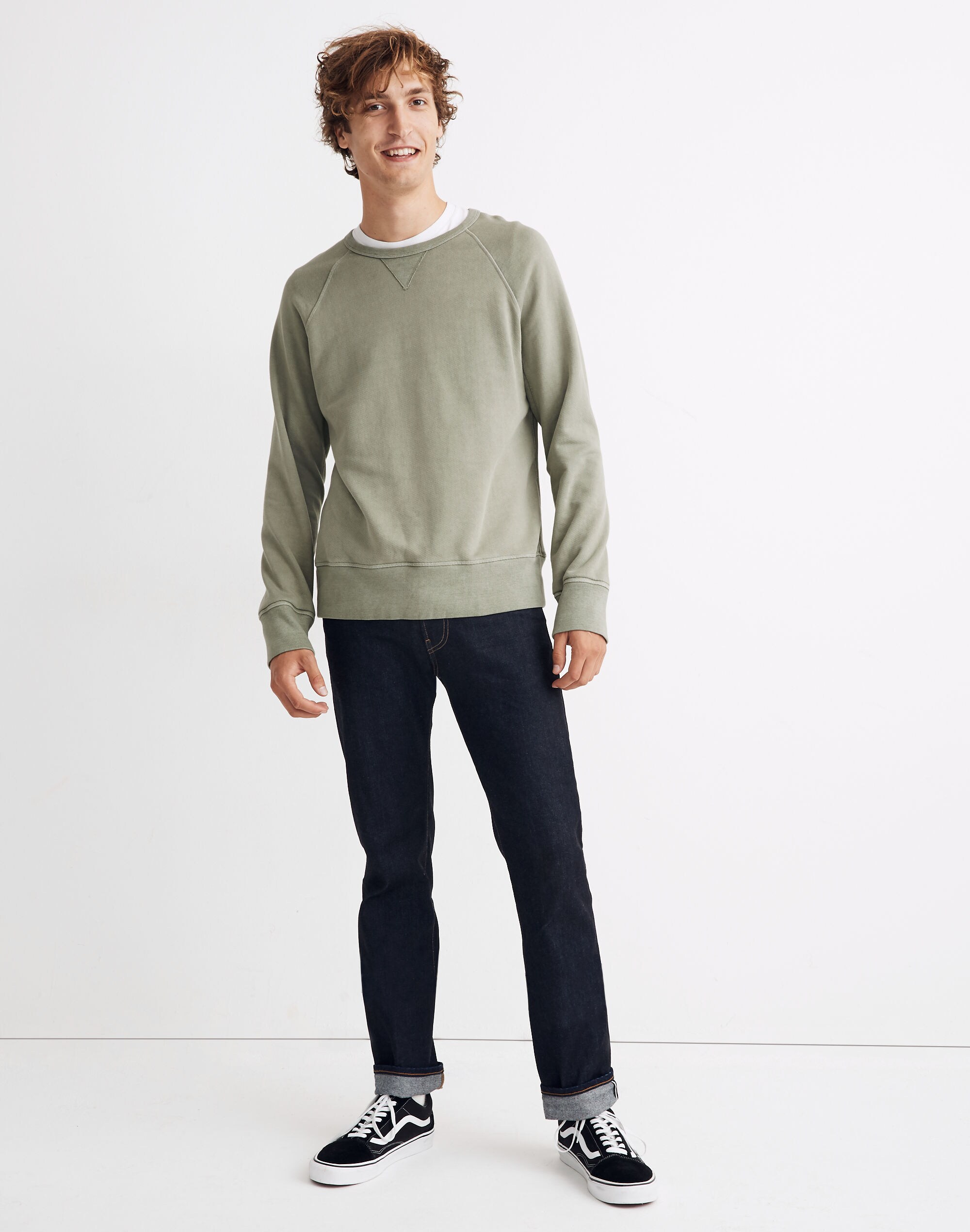 Garment-Dyed Crewneck Sweatshirt
