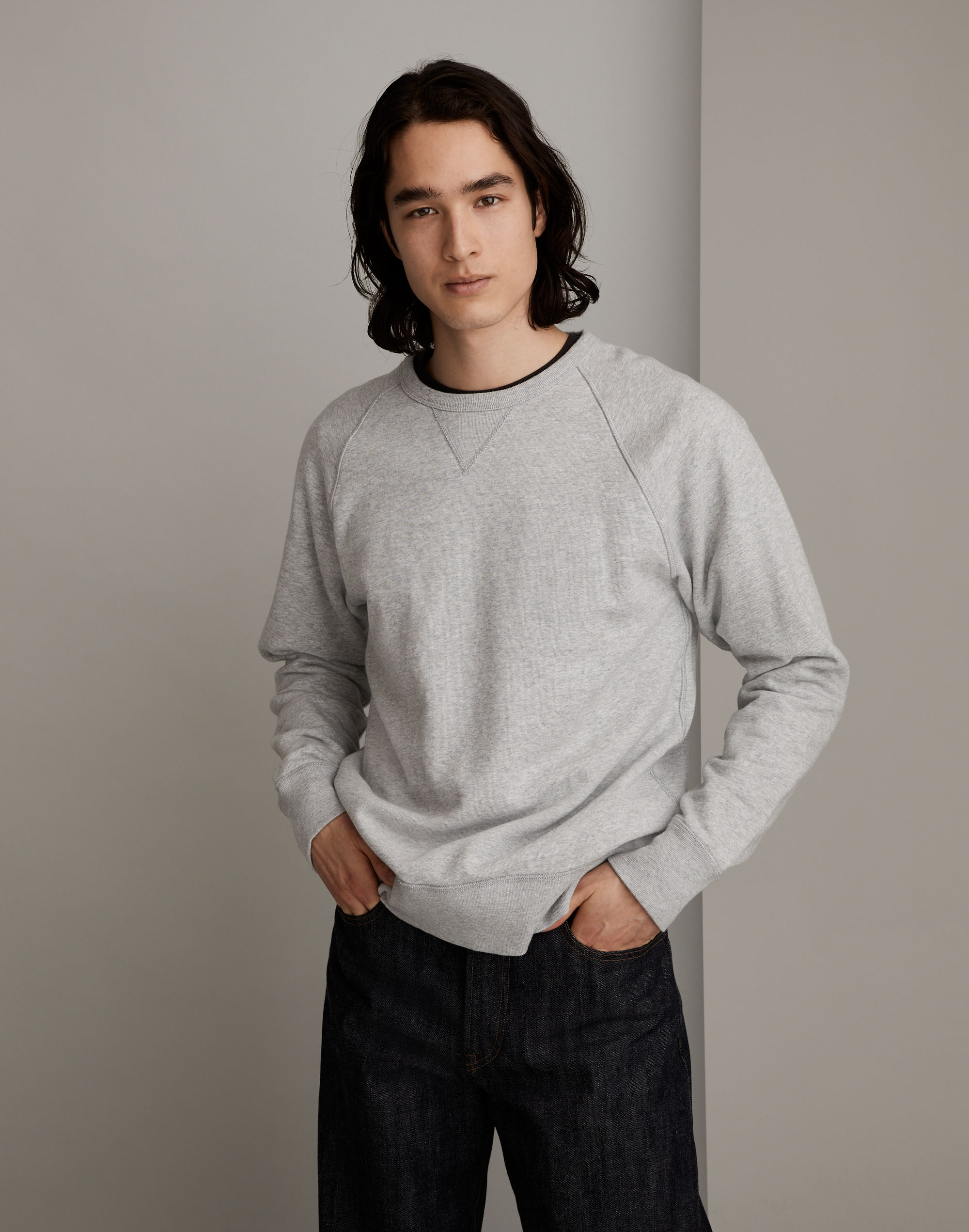 Garment-Dyed Crewneck Sweatshirt