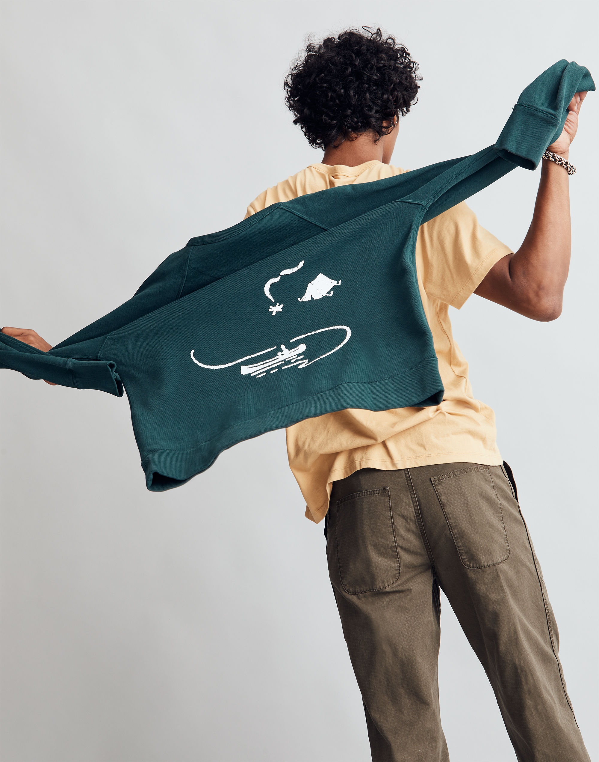 Garment-Dyed Crewneck Sweatshirt