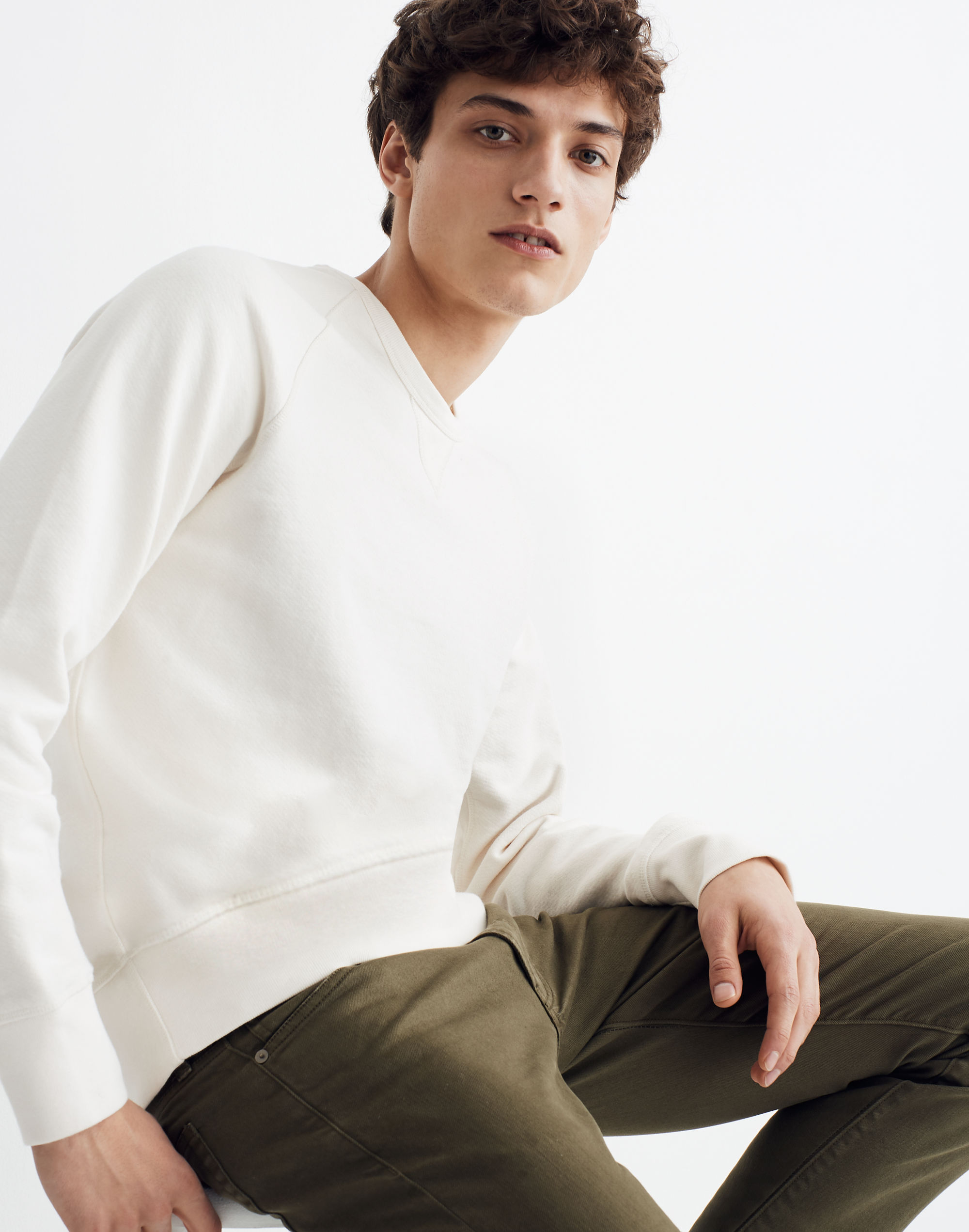 Garment-Dyed Crewneck Sweatshirt