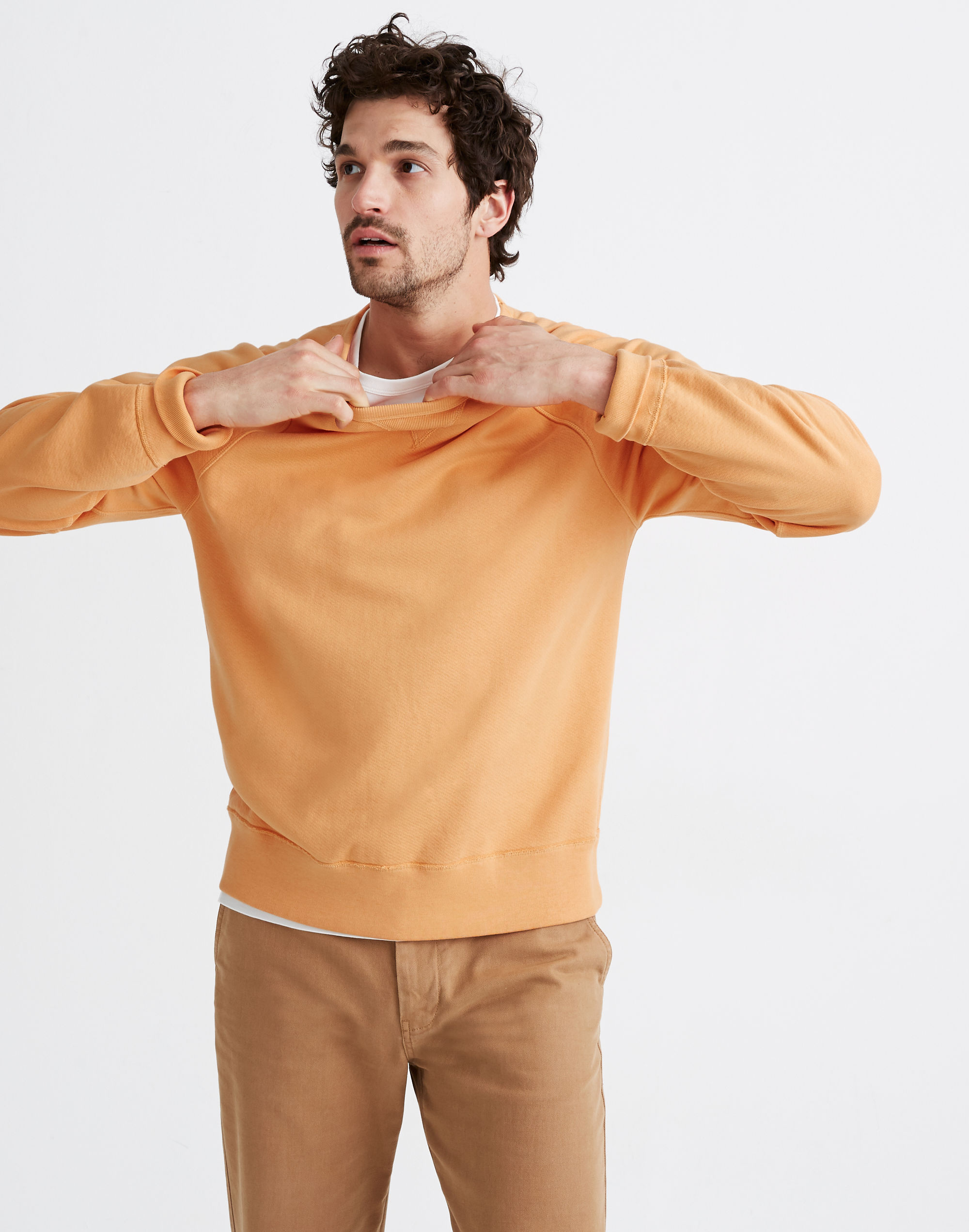 Garment-Dyed Crewneck Sweatshirt