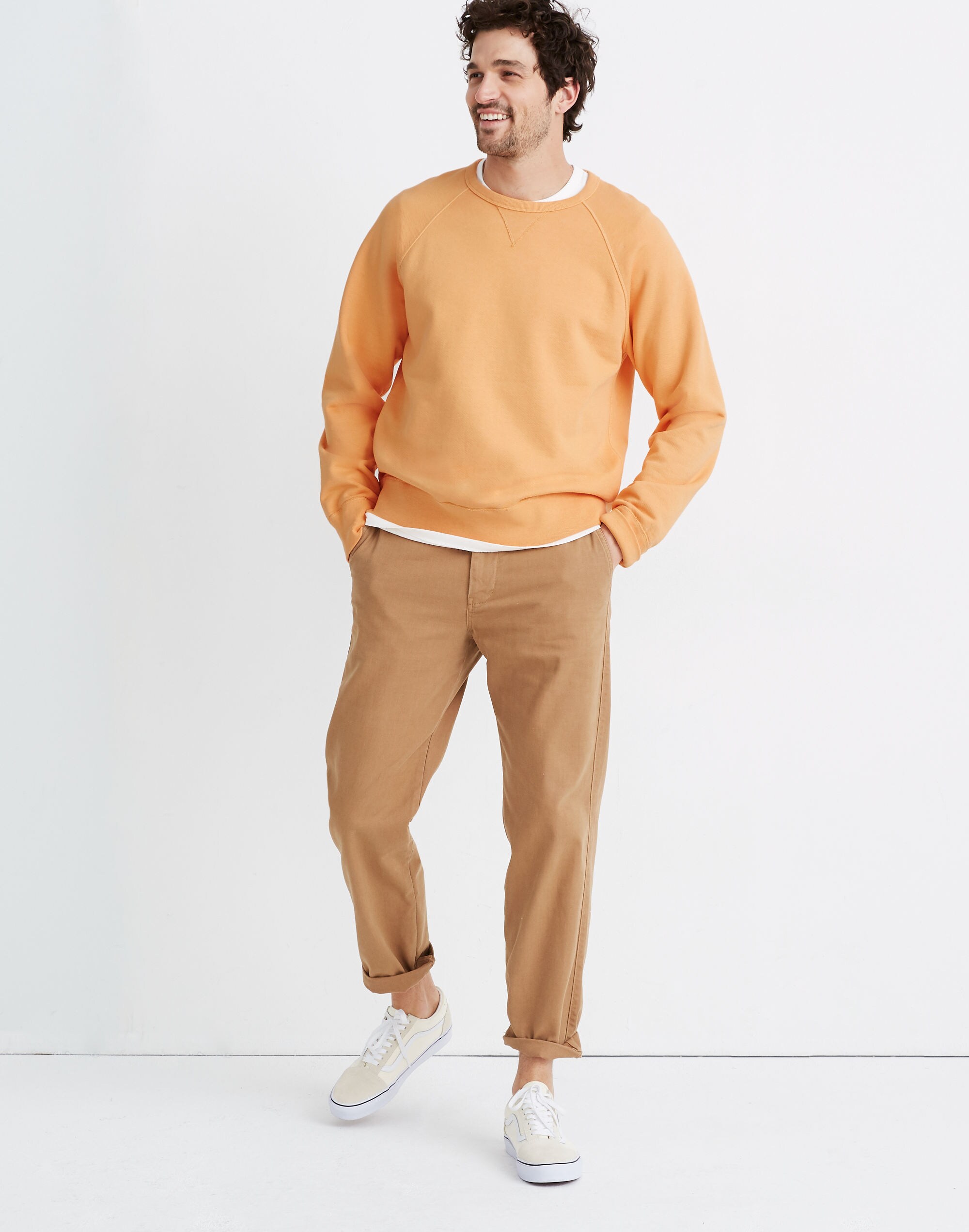 Garment-Dyed Crewneck Sweatshirt