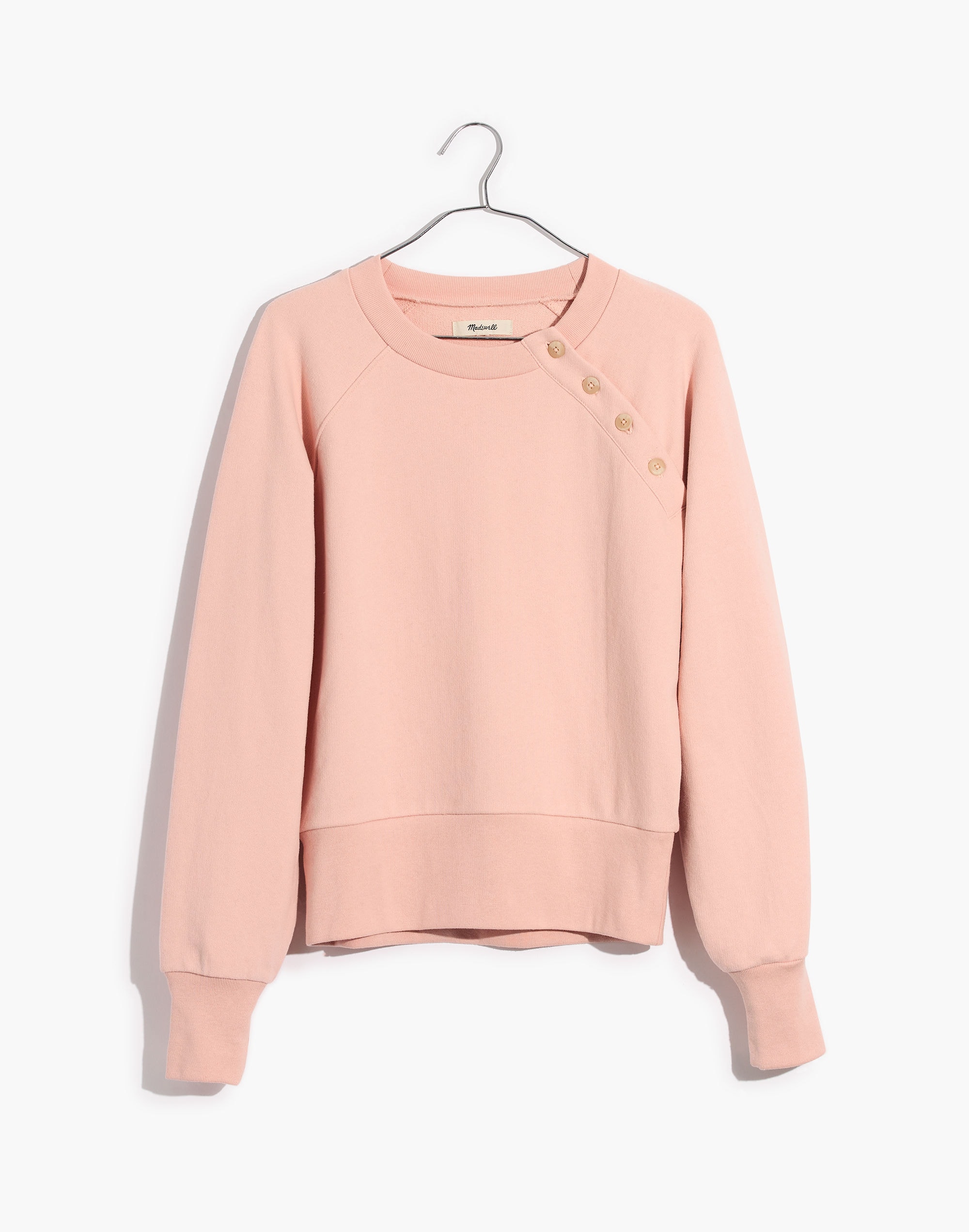 Button-Detail Sweatshirt