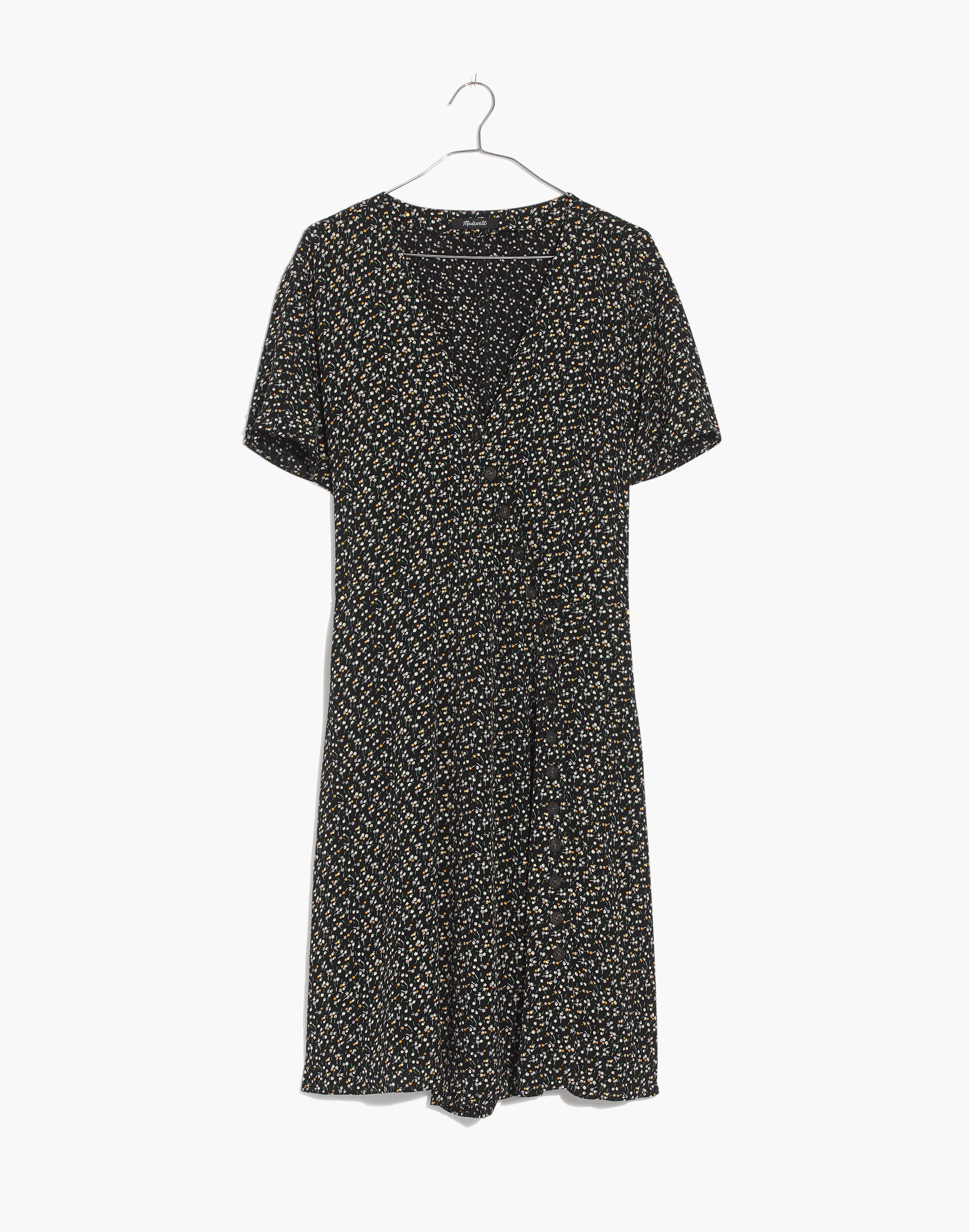 Button-Wrap Dress in Playground Posies