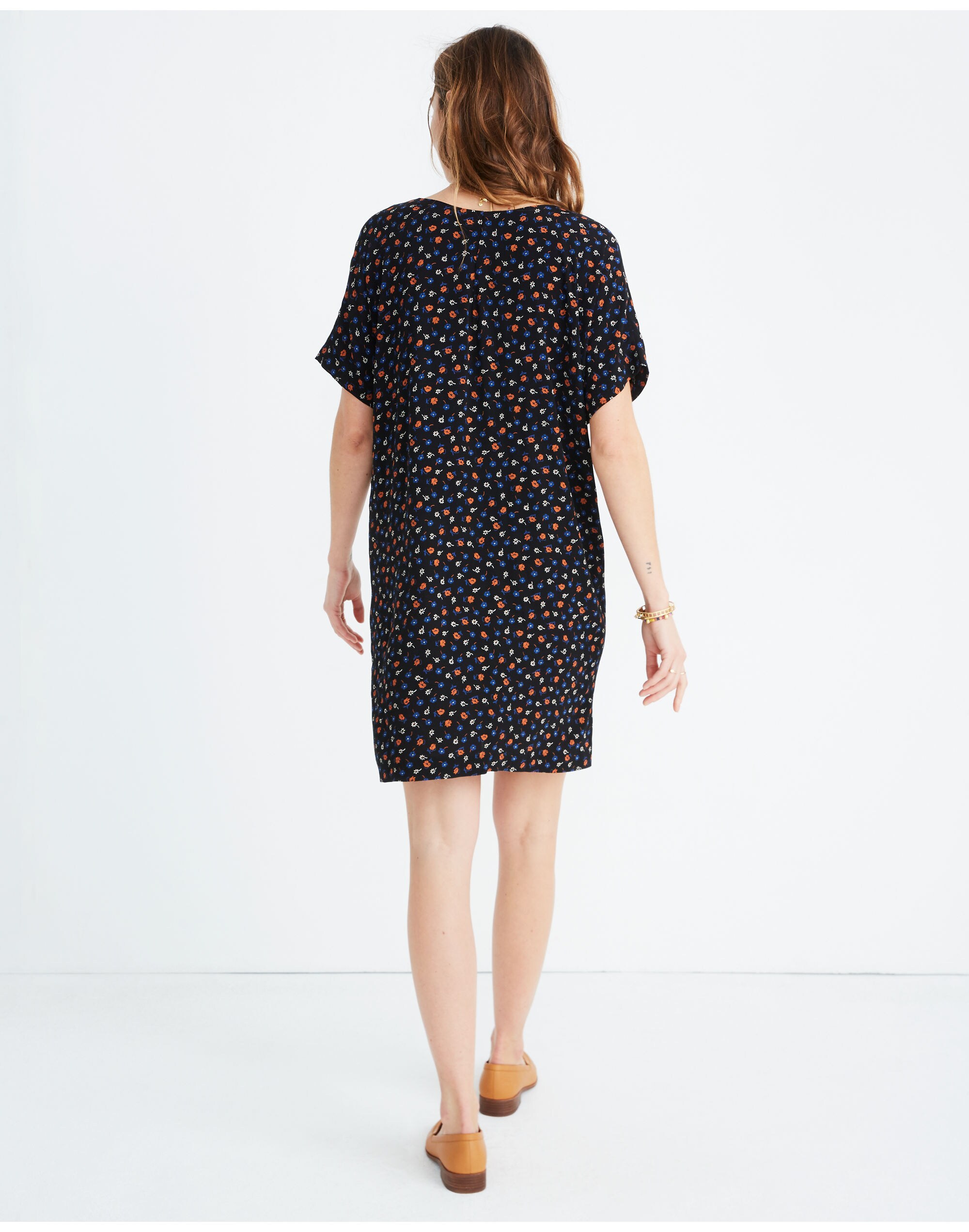 Button-Front Easy Dress in Prairie Posies