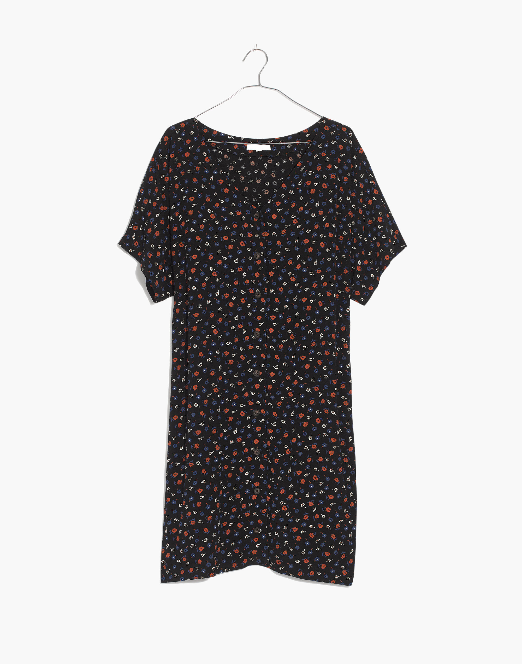 Button-Front Easy Dress in Prairie Posies