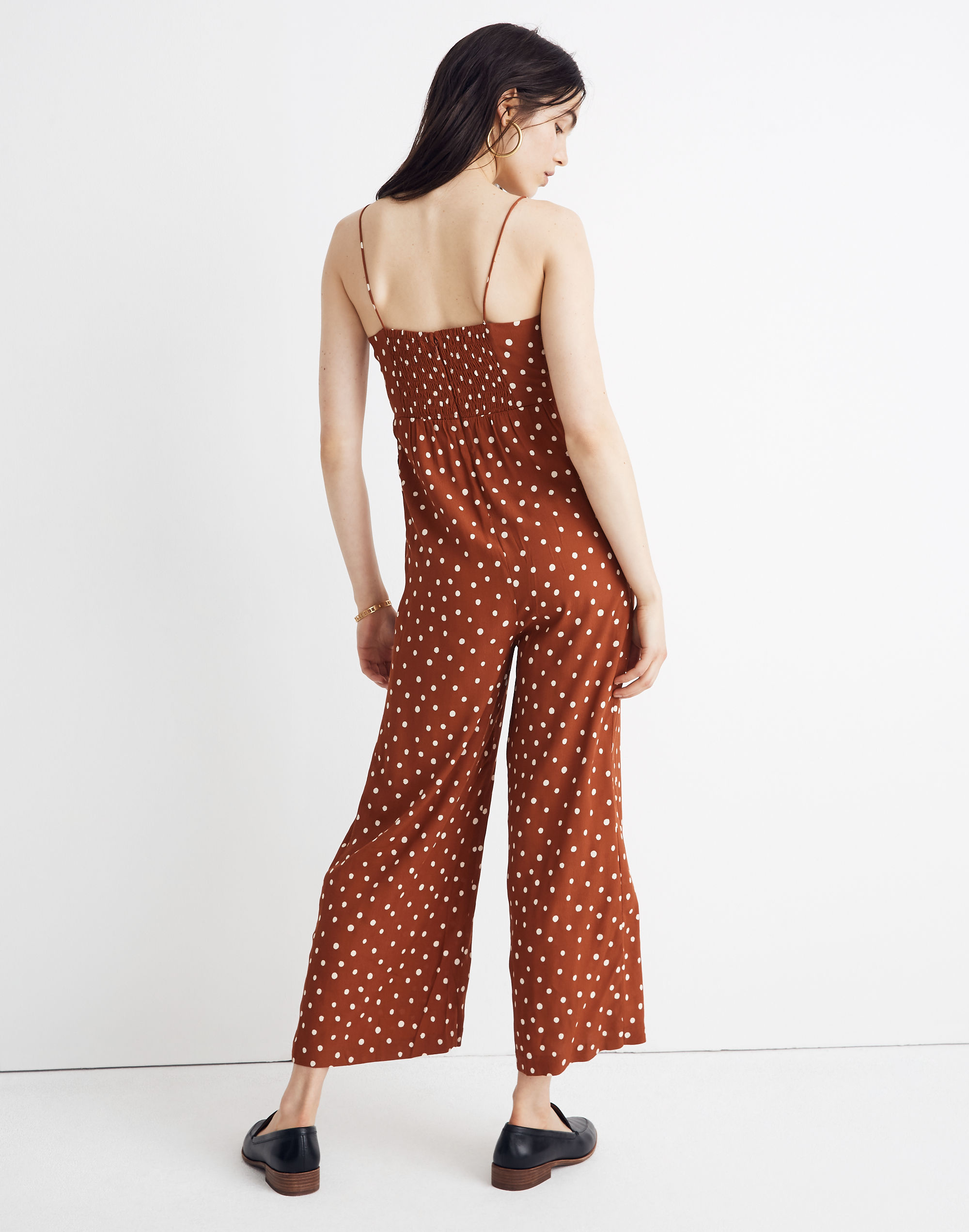Tall Ruched Wide-Leg Jumpsuit