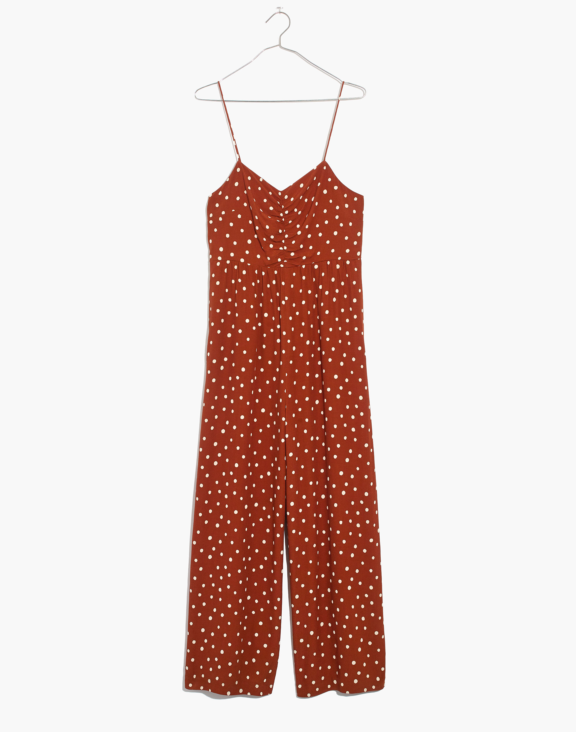 Tall Ruched Wide-Leg Jumpsuit