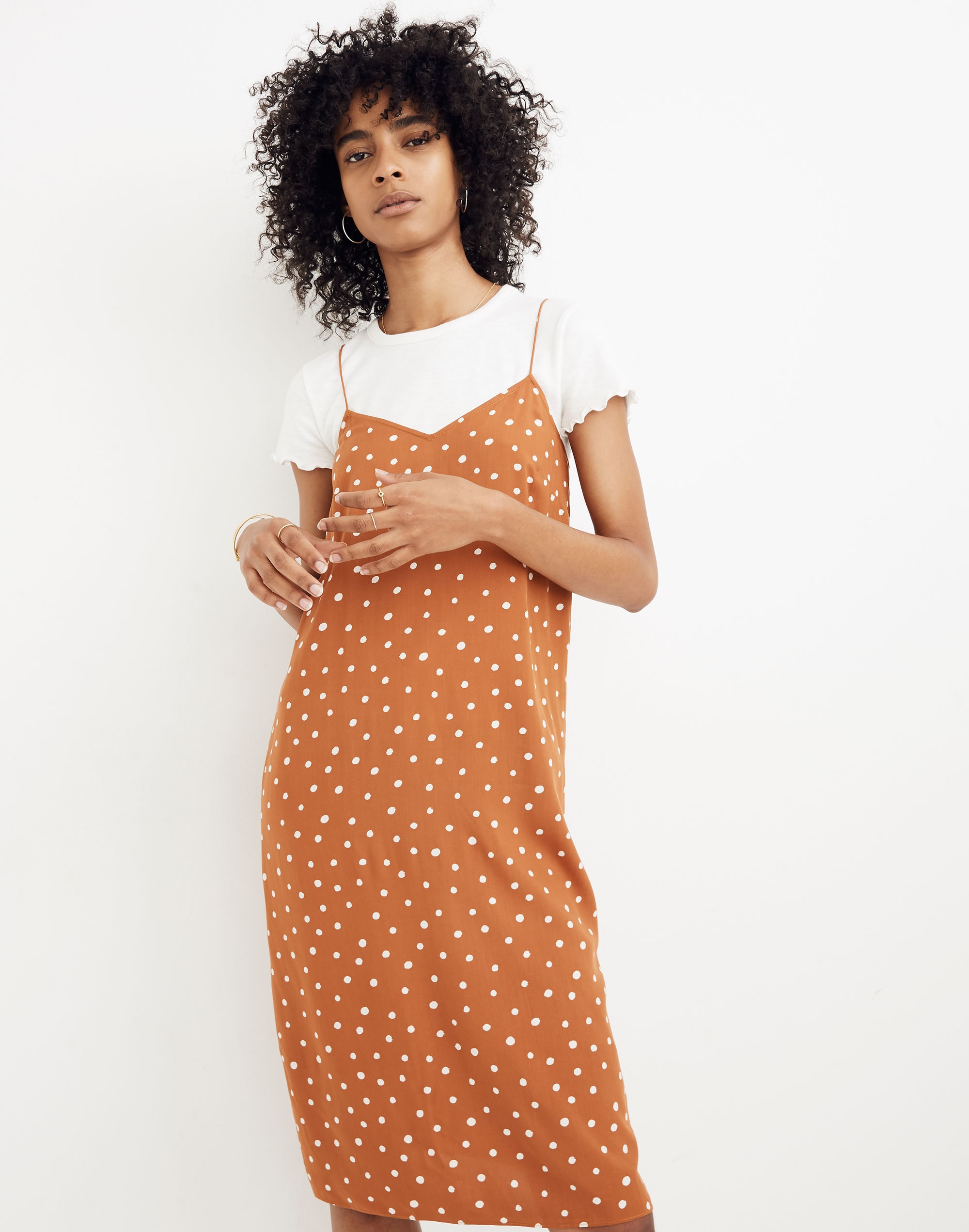 Cami Slip Dress in Inkspot Dots