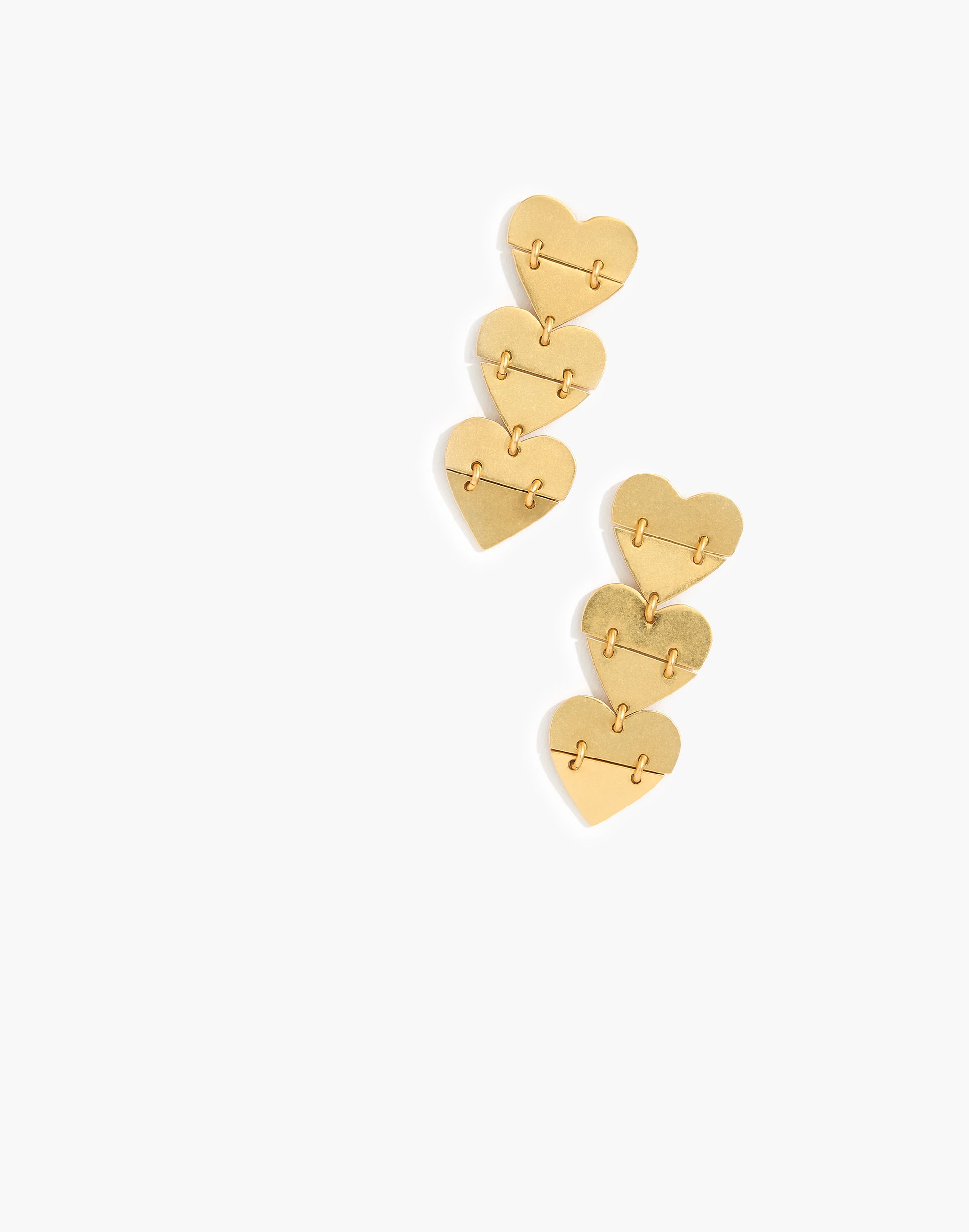 Hinged Heart Earrings