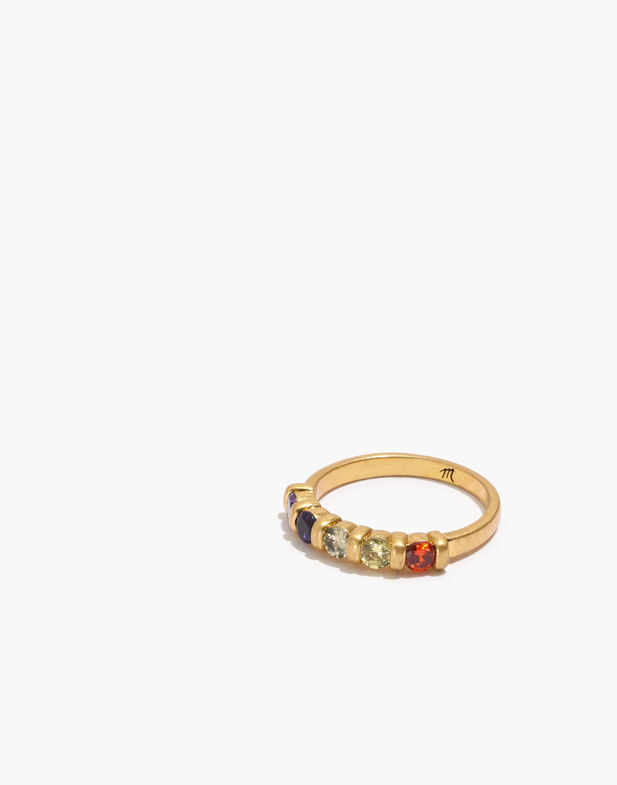 Rainbow Crystal Ring