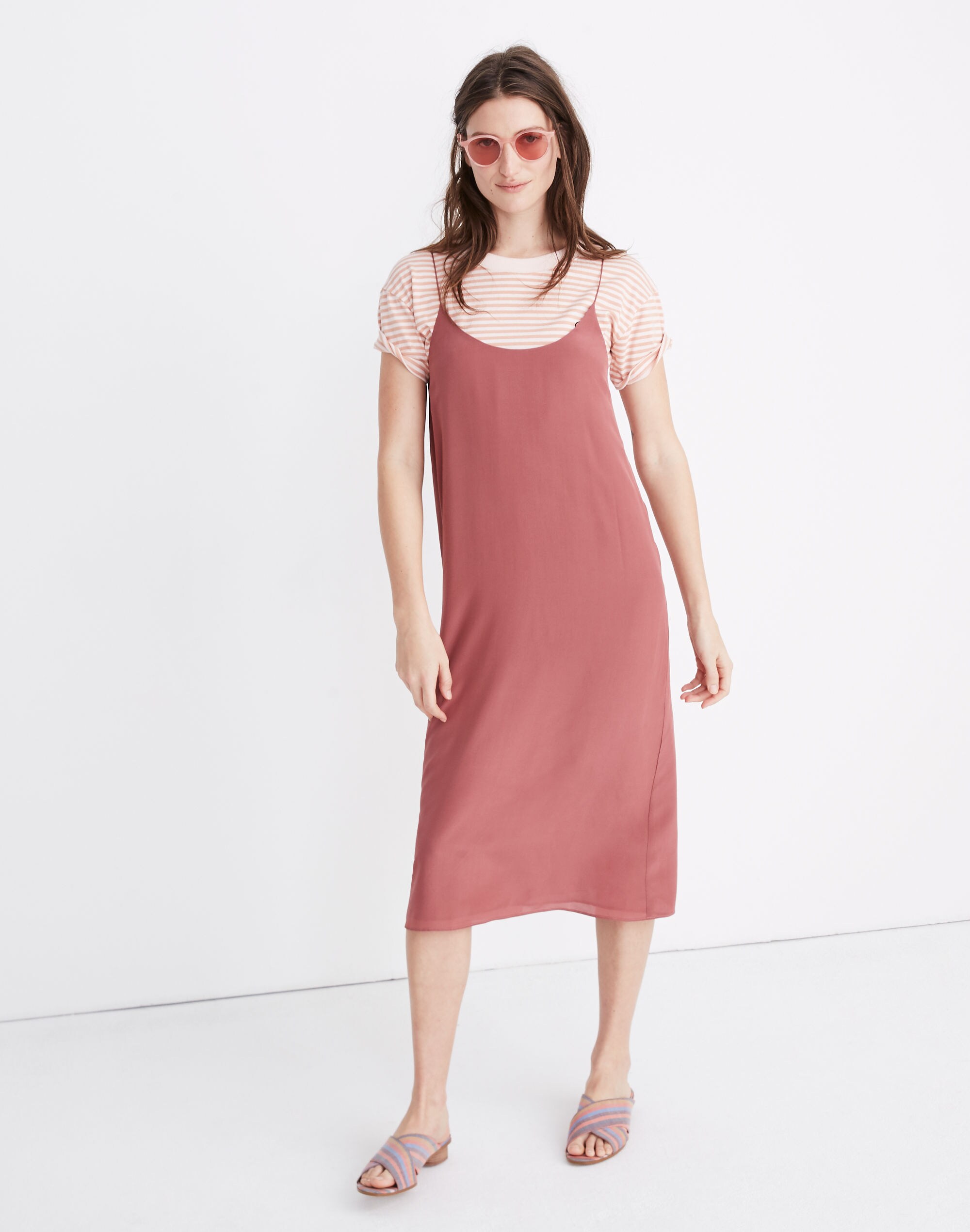 Silk Tie-Back Slip Dress