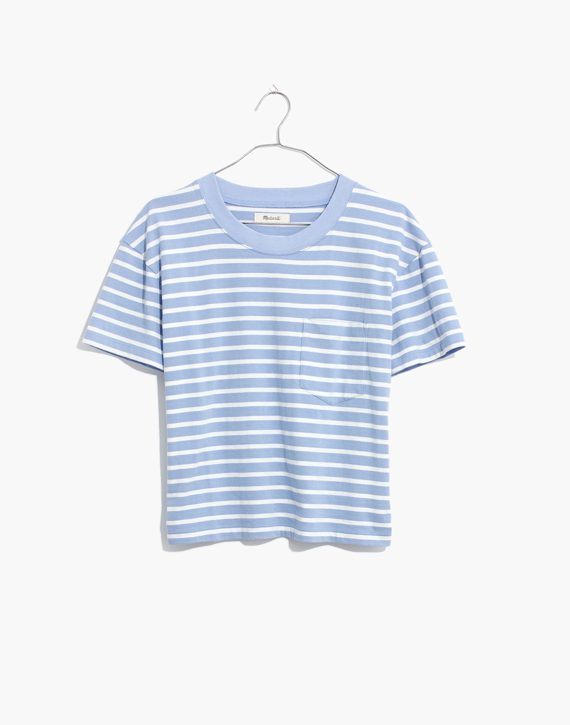 Easy Crop Tee in Baker Stripe