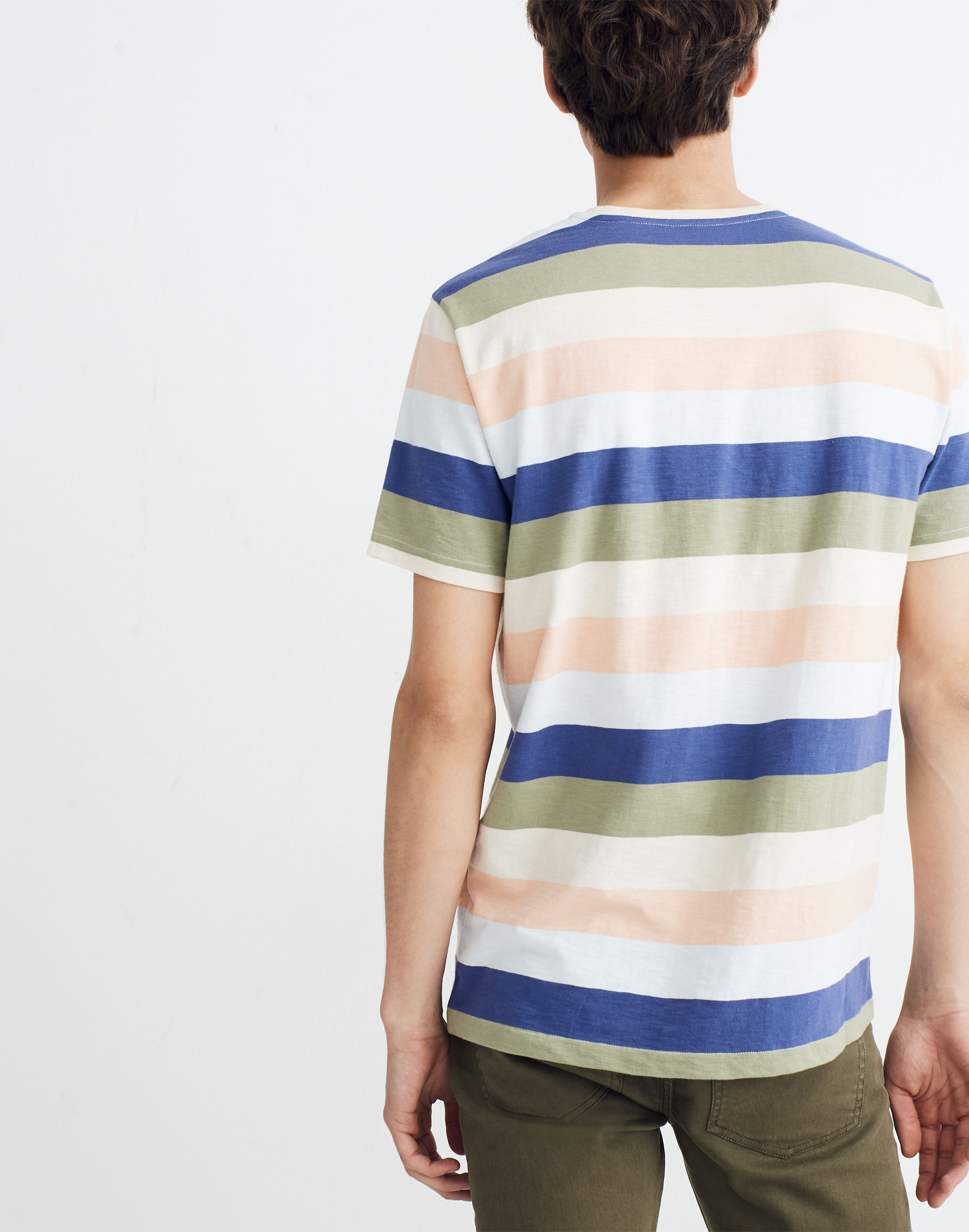 Allday Crewneck Tee in Glenmont Stripe