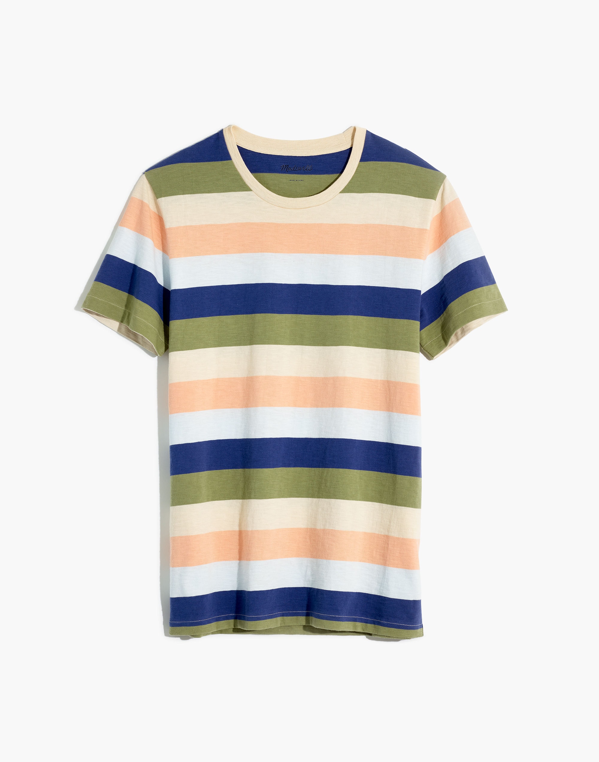 Allday Crewneck Tee in Glenmont Stripe