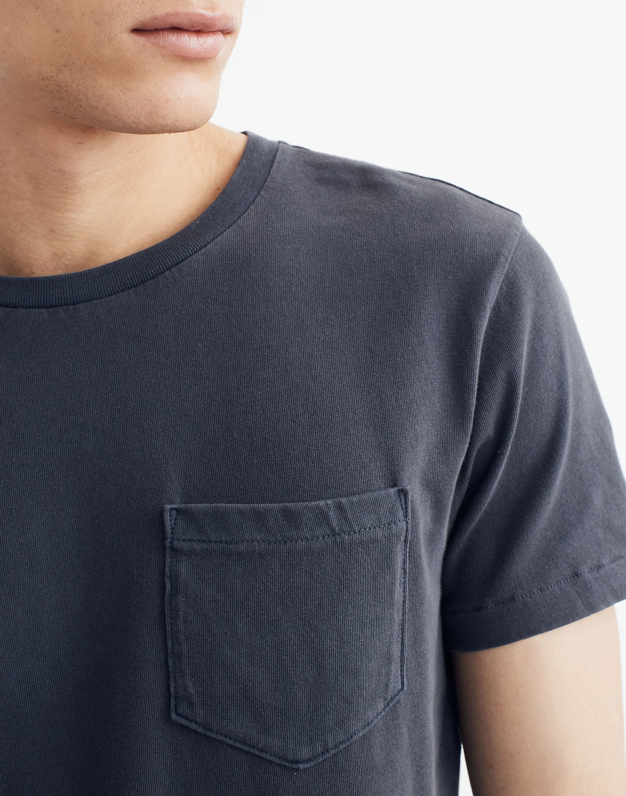 Garment-Dyed Allday Crewneck Pocket Tee