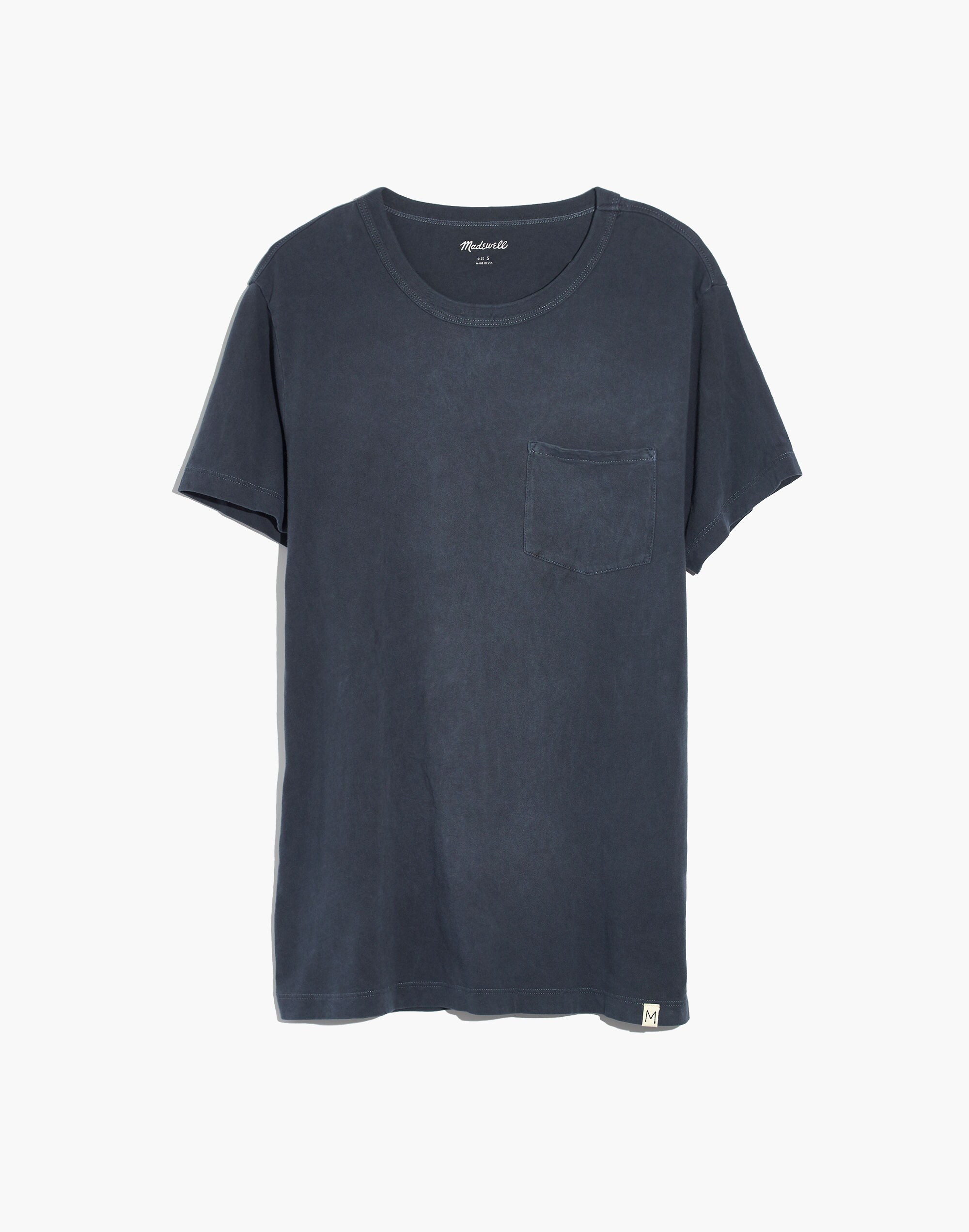 Garment-Dyed Allday Crewneck Pocket Tee