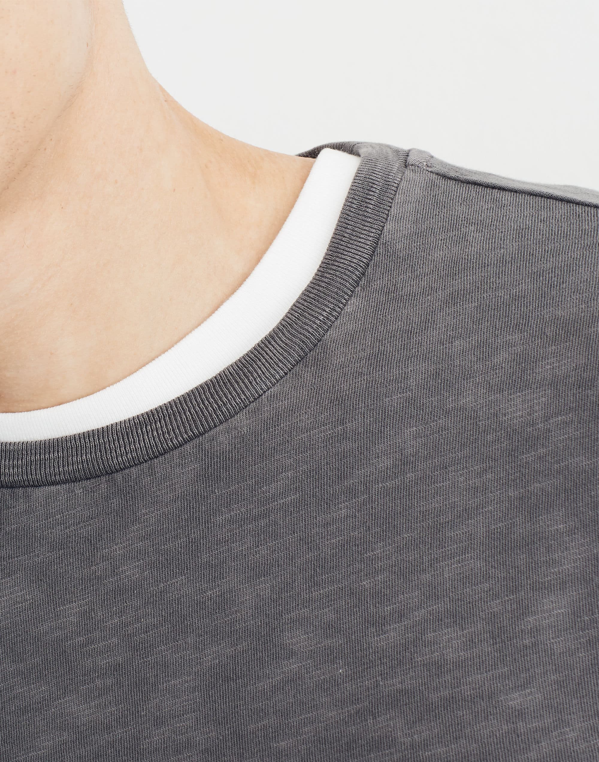 Garment-Dyed Allday Crewneck Long-Sleeve Tee