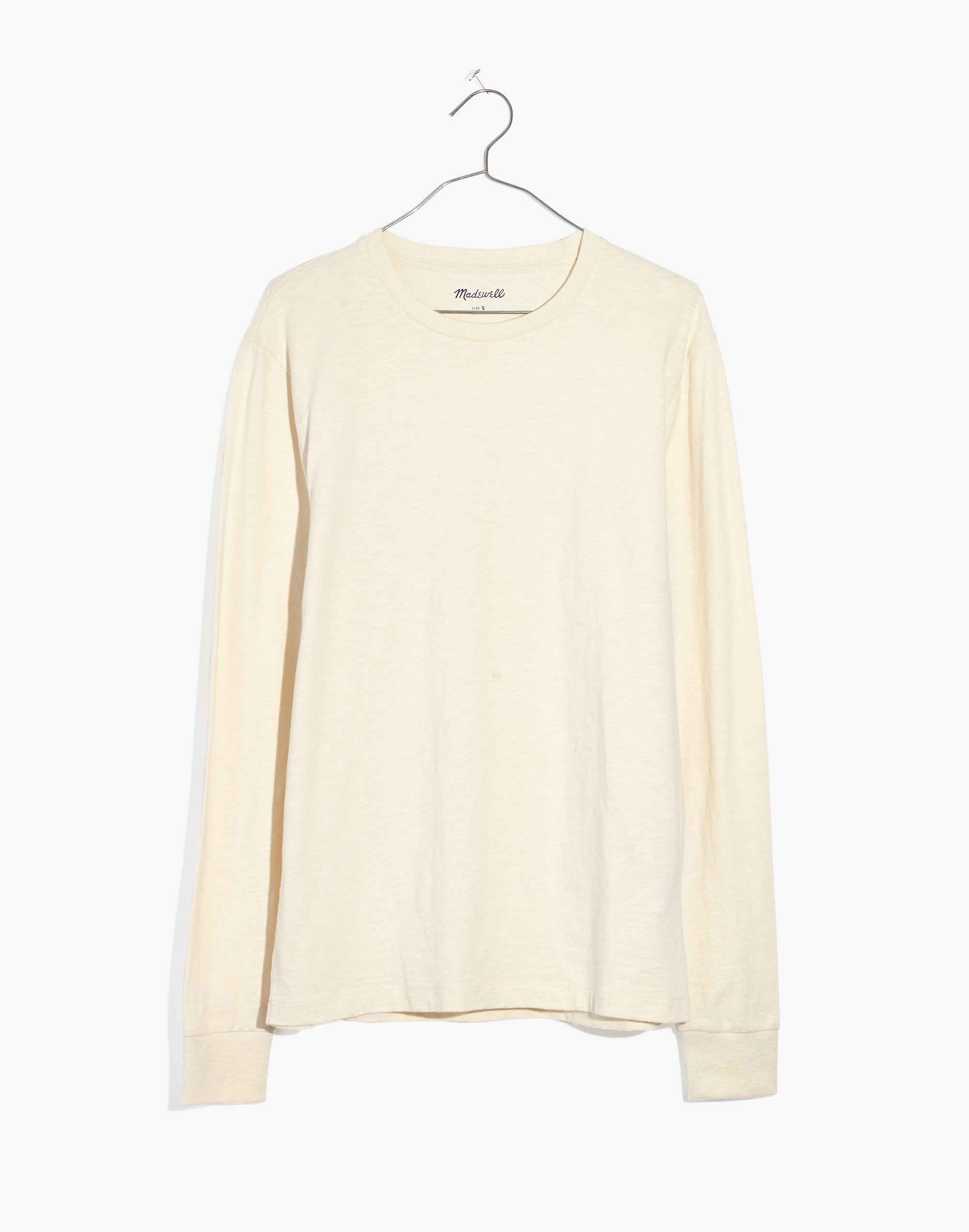 Garment-Dyed Allday Crewneck Long-Sleeve Tee