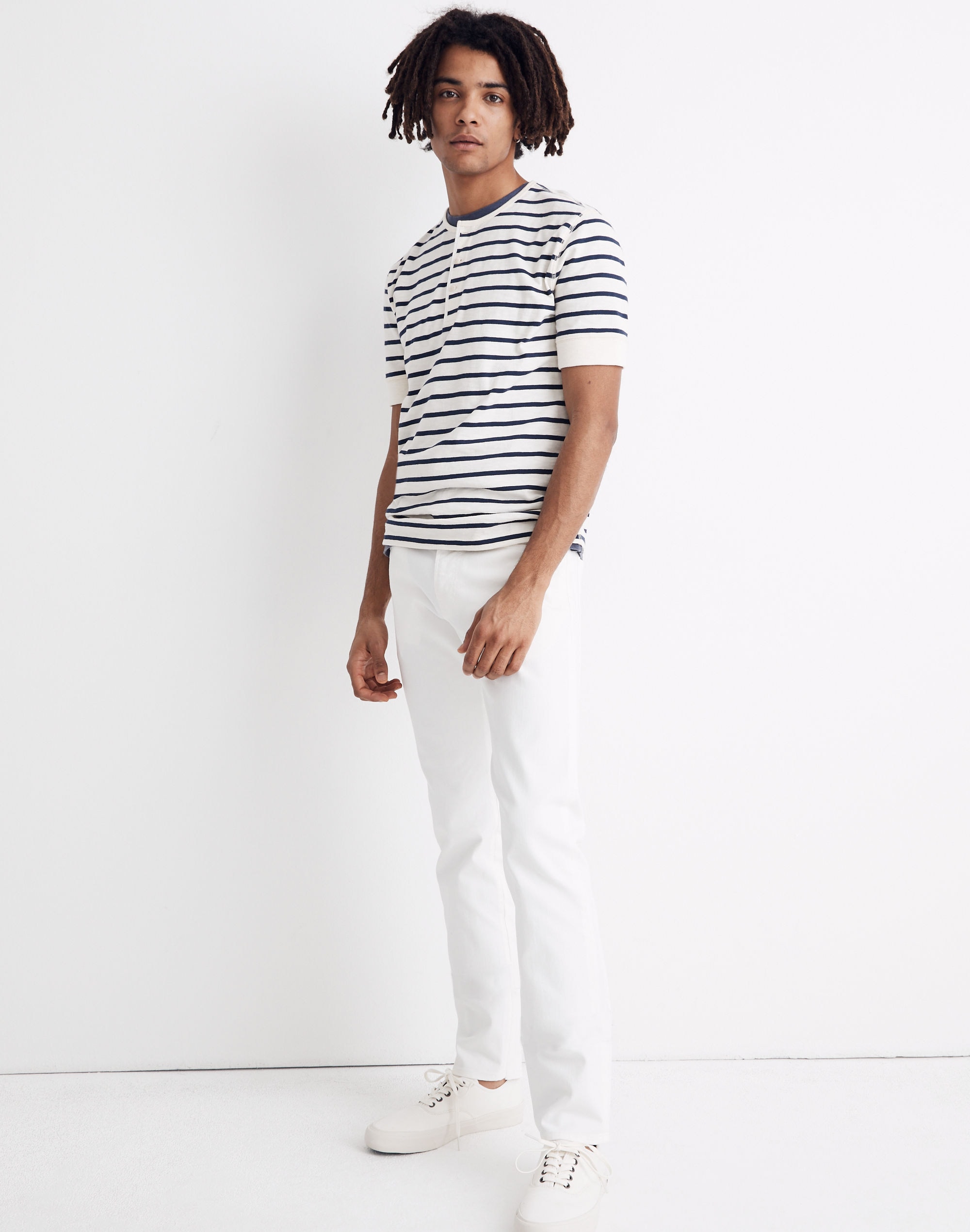 Henley Tee in Nautical Stripe