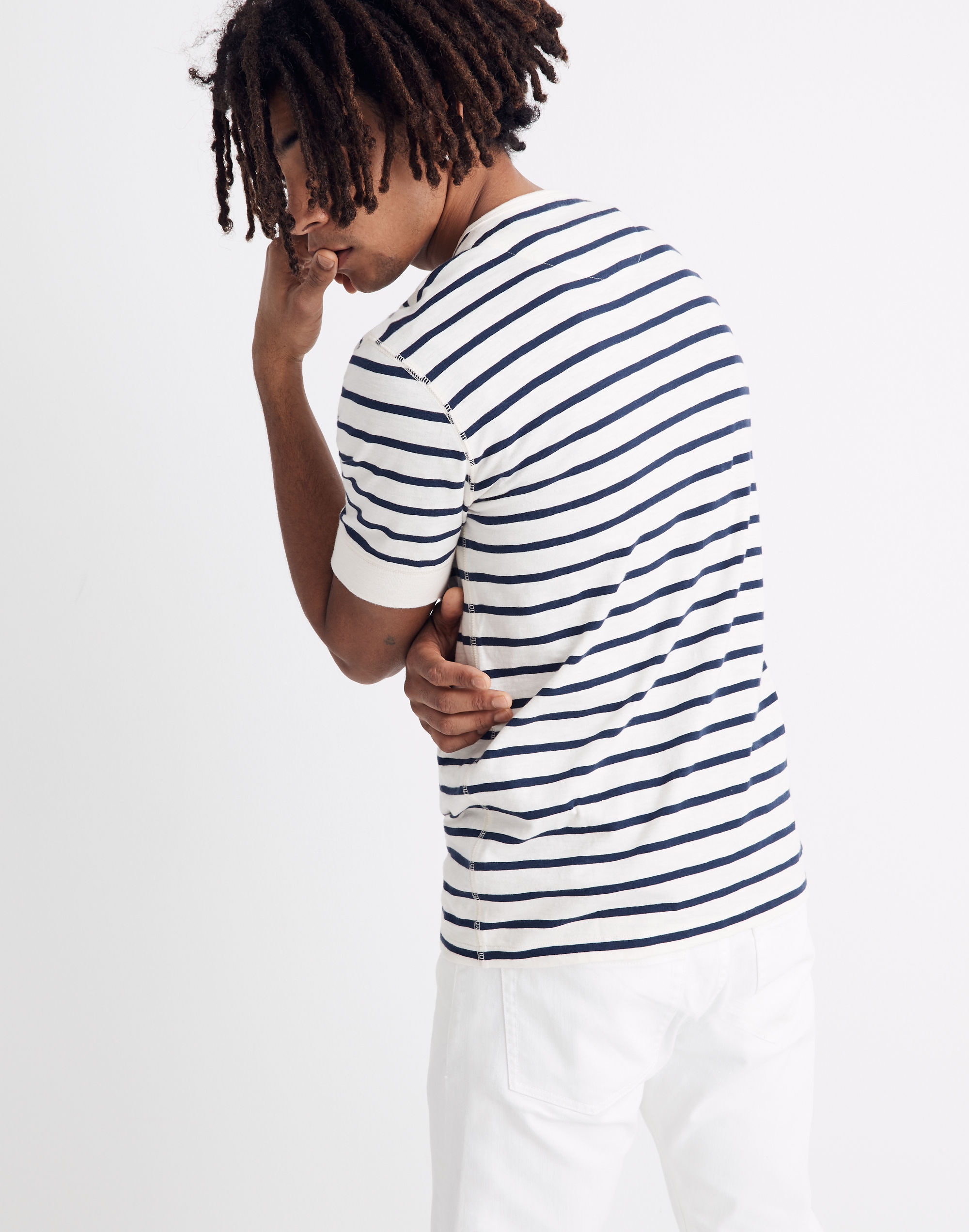 Henley Tee in Nautical Stripe