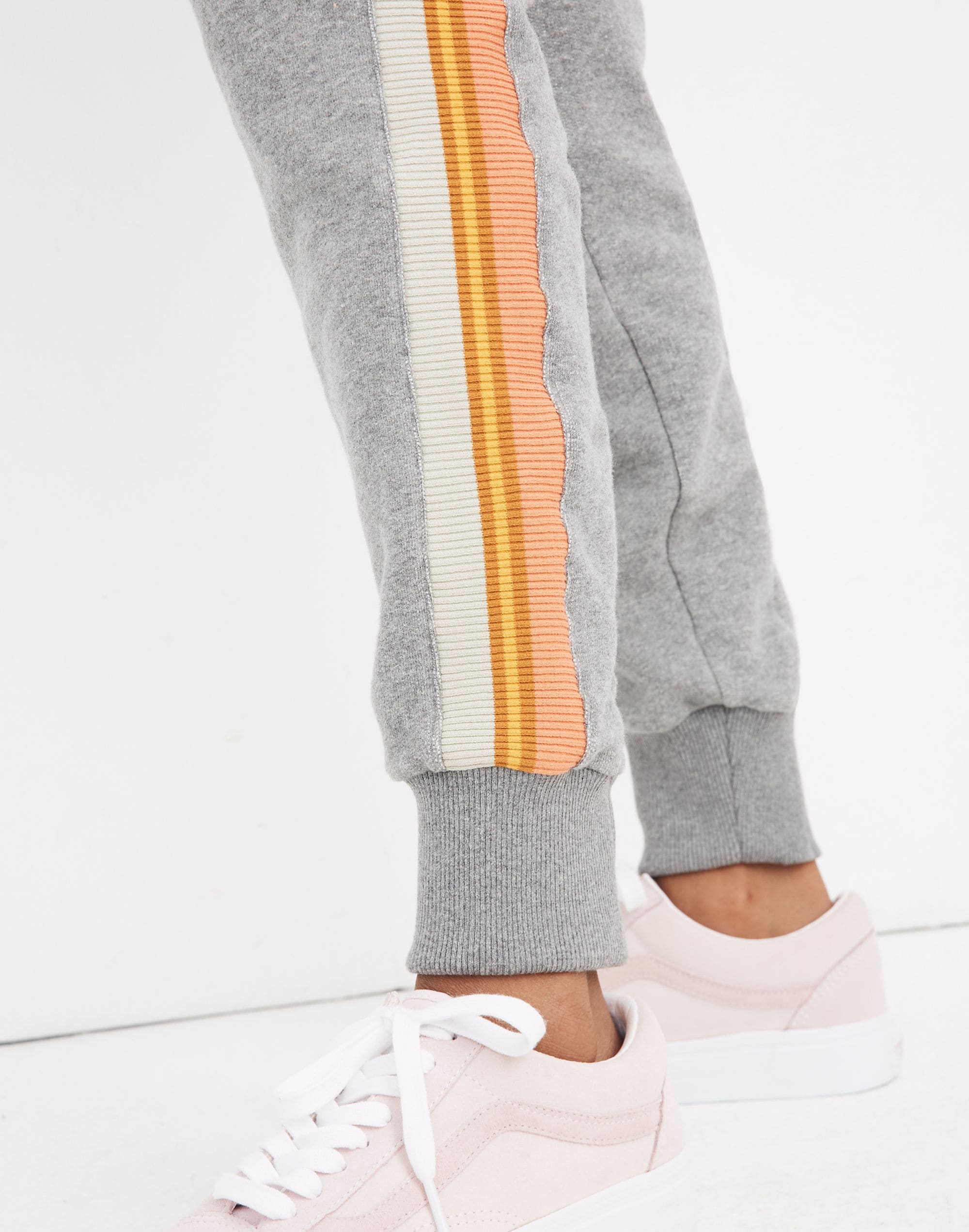 Stripe-Inset Varsity Sweatshirt