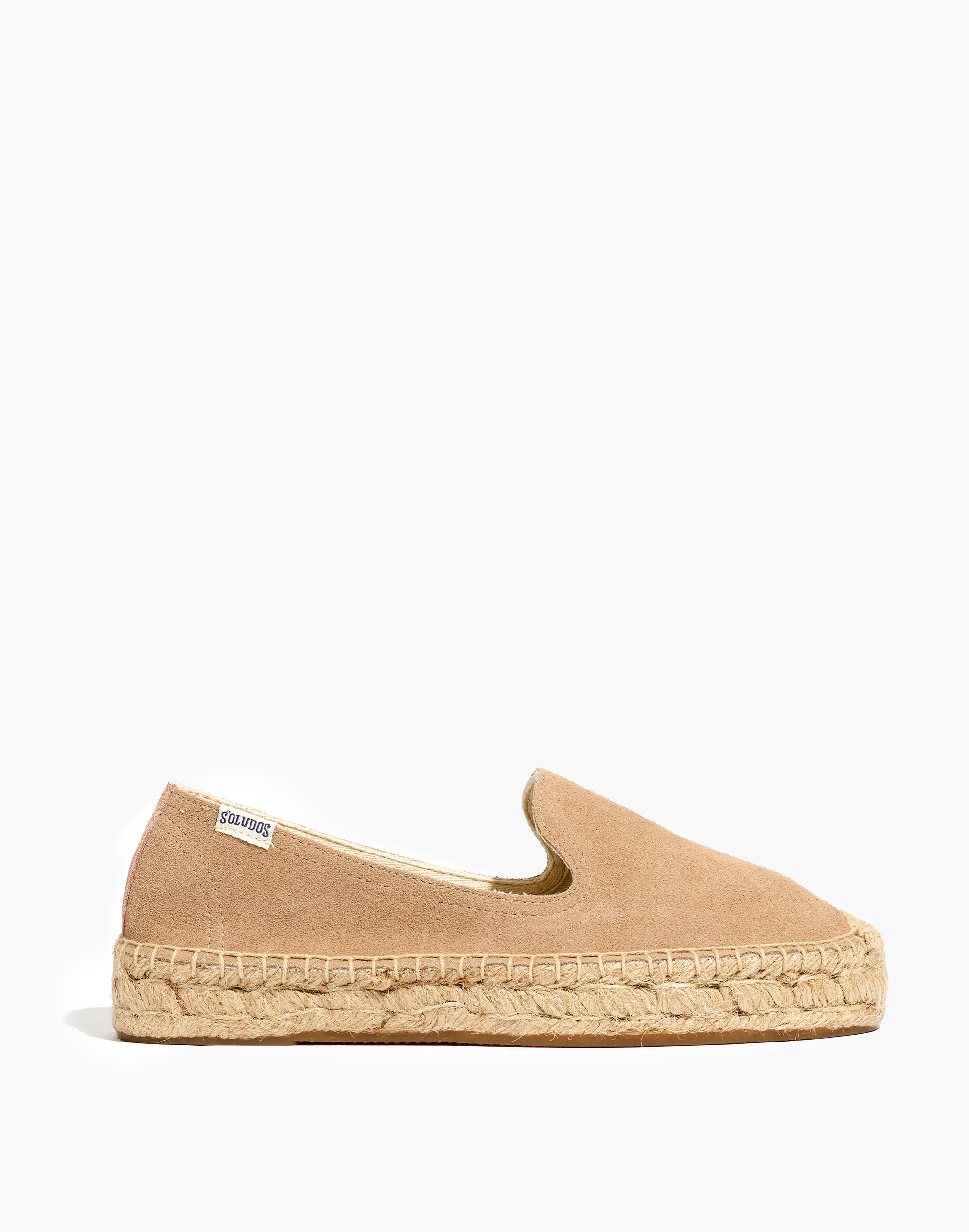 Soludos&reg; Platform Espadrille Smoking Slippers in Suede
