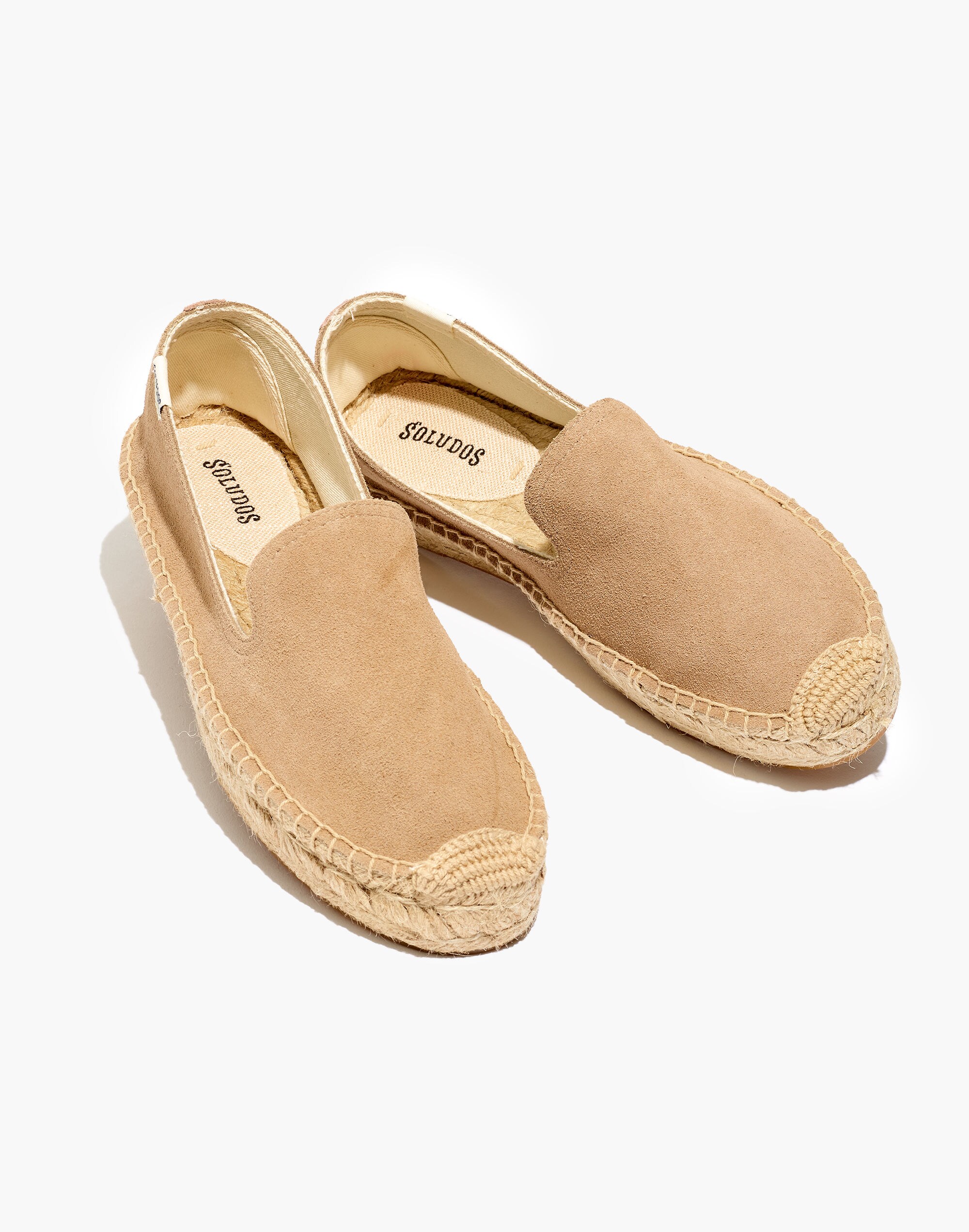 Soludos&reg; Platform Espadrille Smoking Slippers in Suede