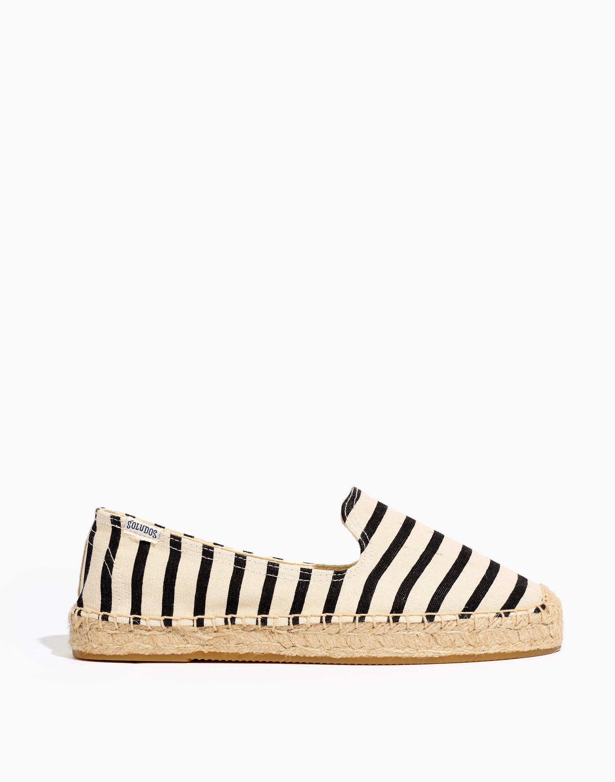 Soludos&reg; Platform Espadrille Smoking Slippers in Classic Stripe