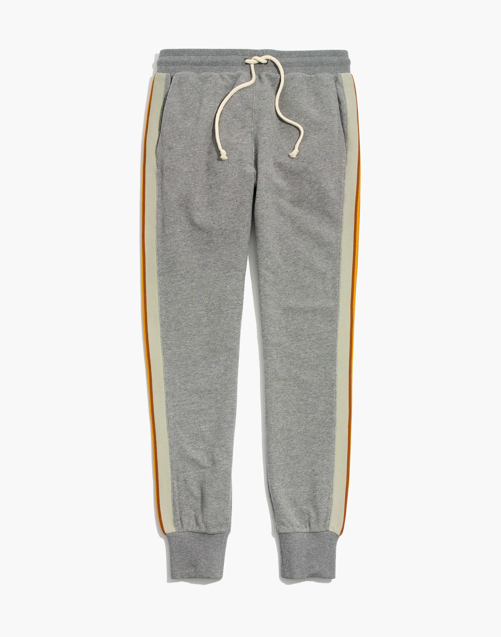 Stripe-Inset Varsity Sweatpants