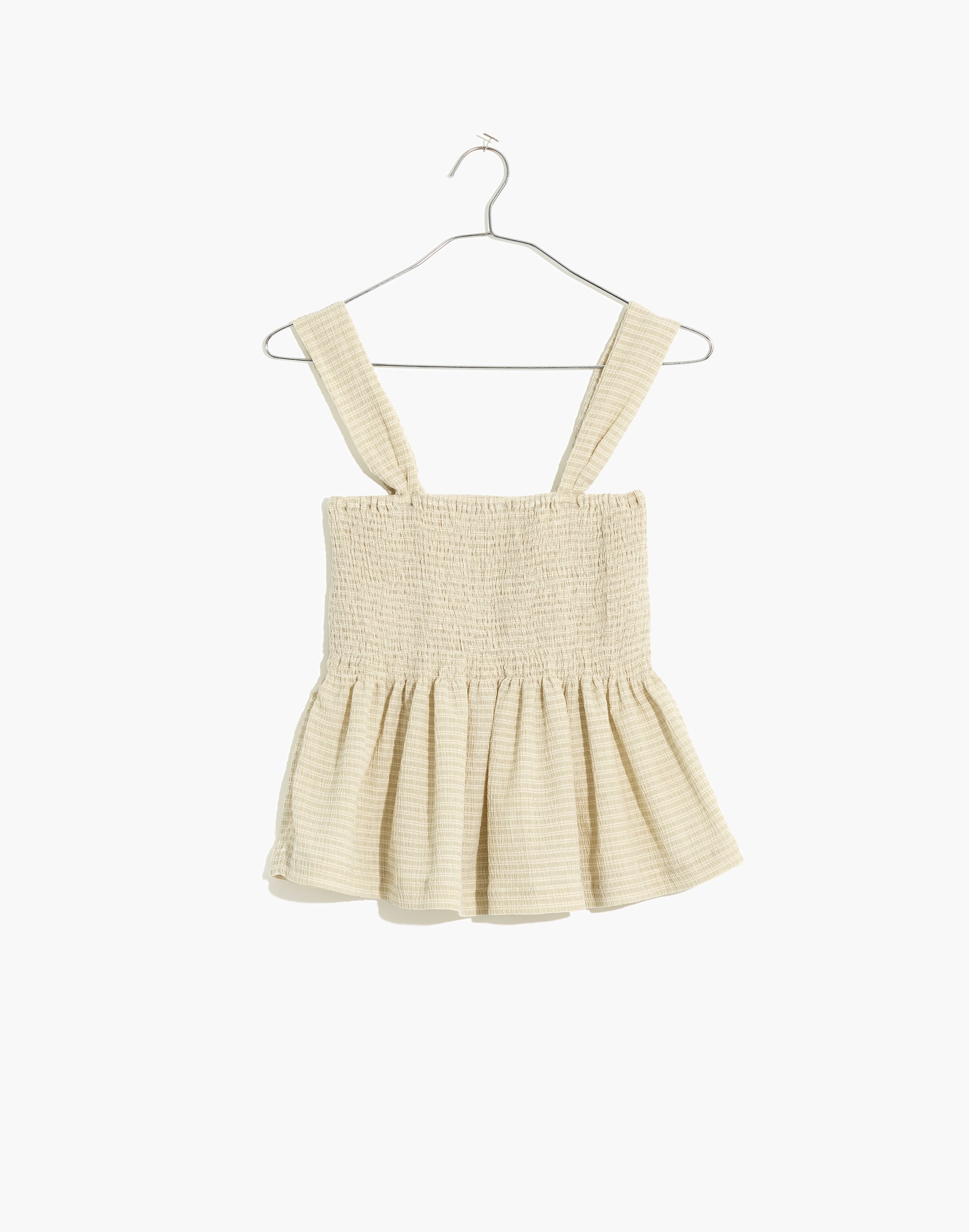 Texture &amp; Thread Smocked Peplum Tank Top in Stripe