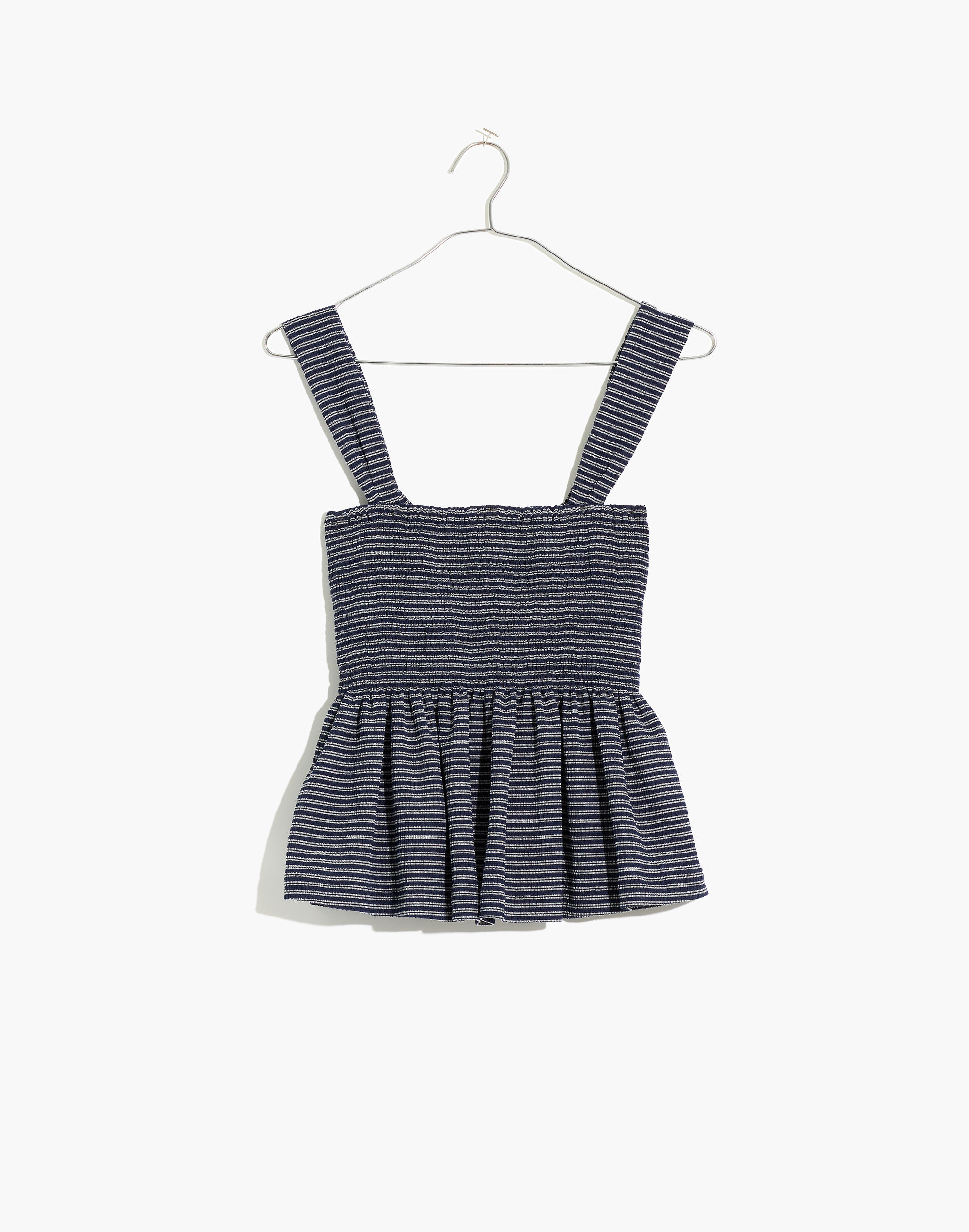 Texture &amp; Thread Smocked Peplum Tank Top in Stripe