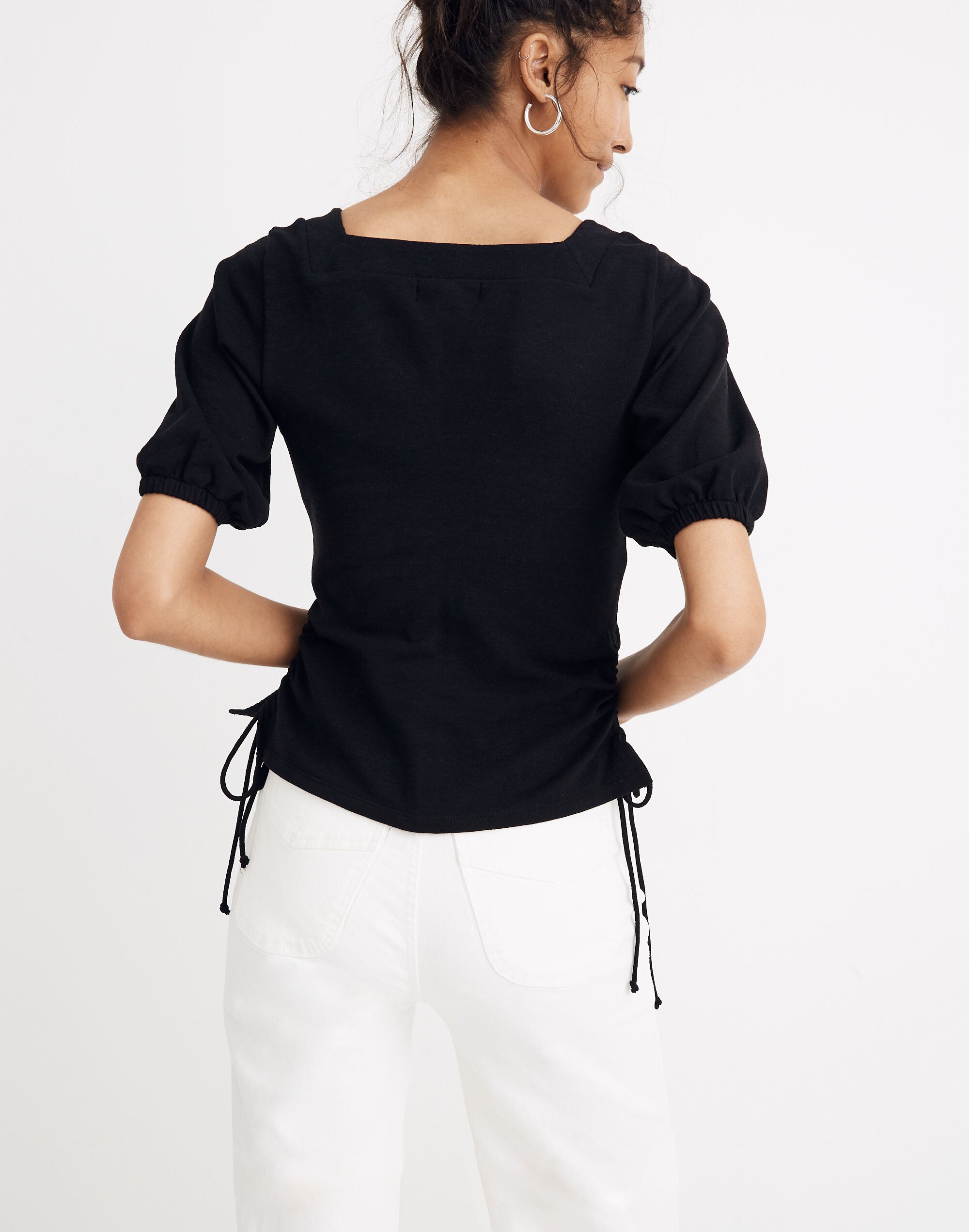 Texture &amp; Thread Square-Neck Cinch Top