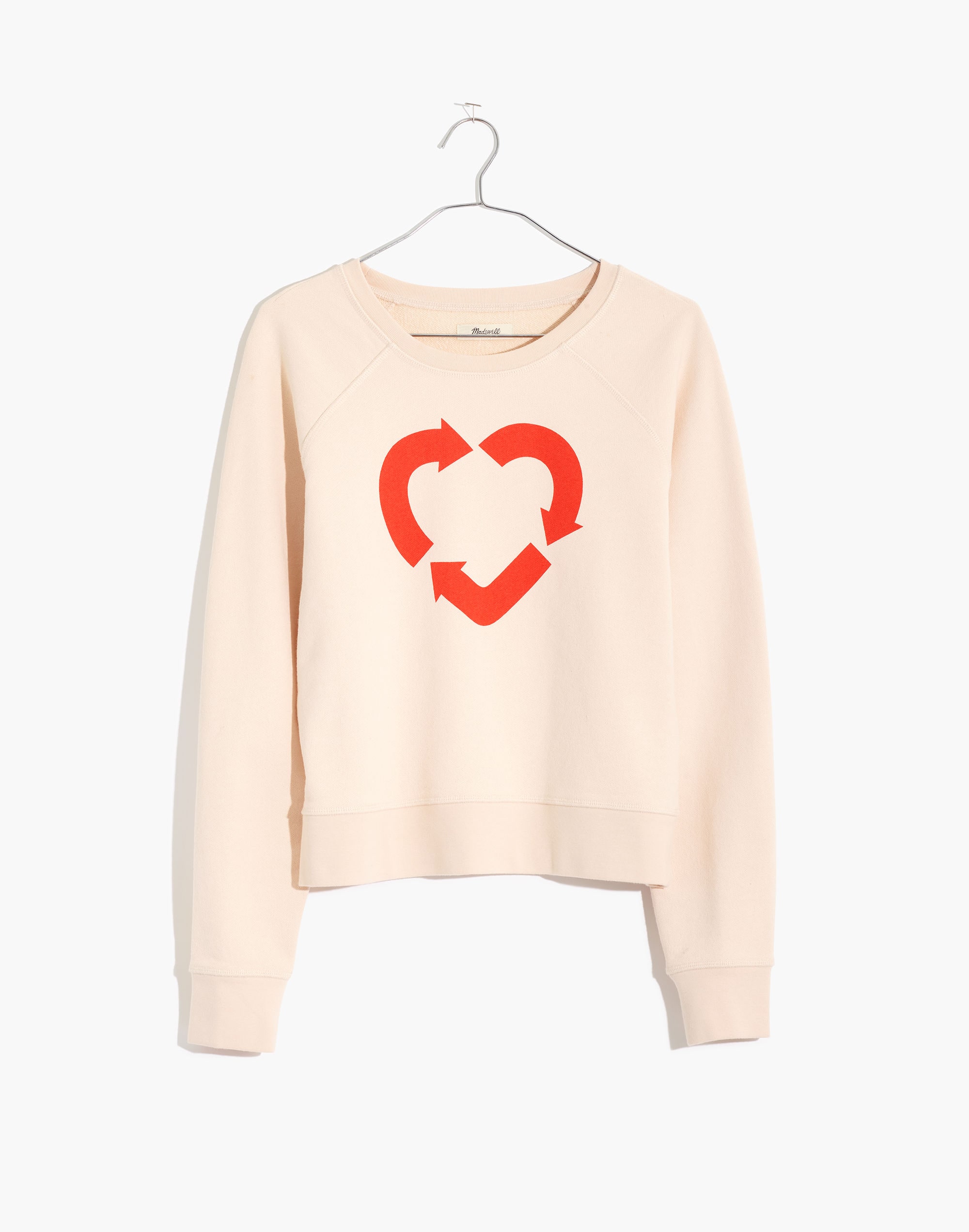 Madewell x charity: water Heart Recycling Sweatshirt