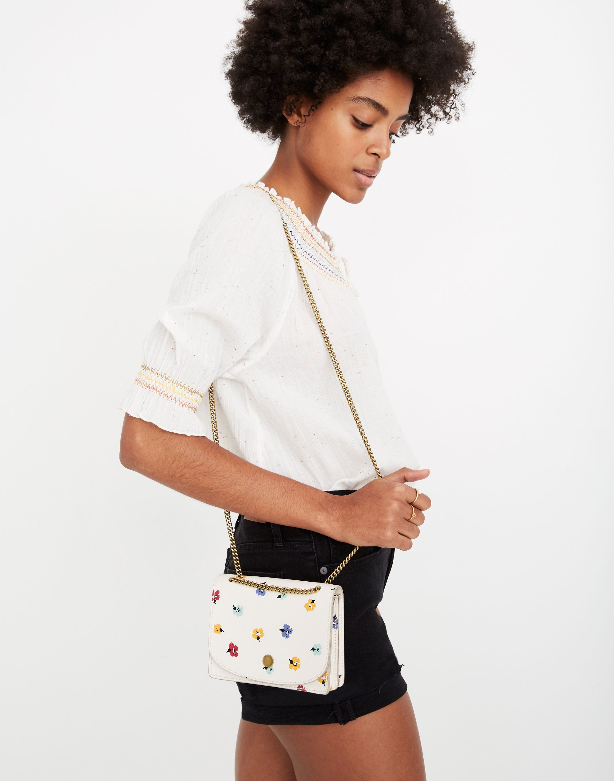 The Chain Crossbody Bag: Confetti Floral Edition