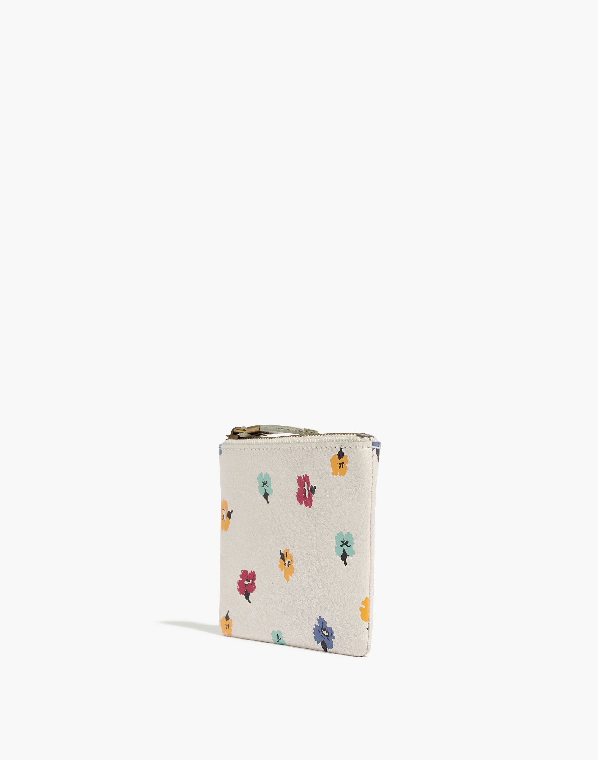 The Leather Pouch Wallet: Confetti Floral Edition