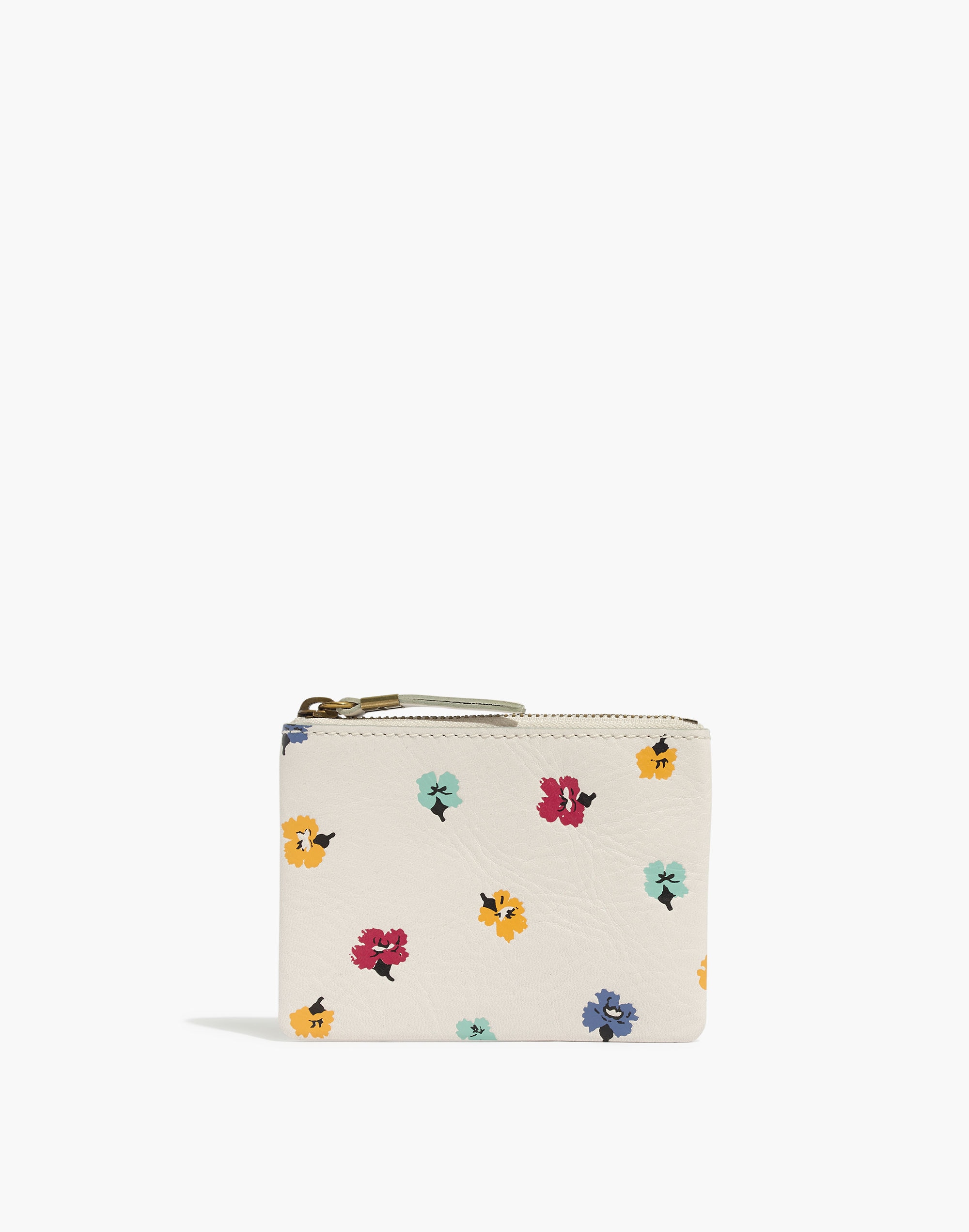 The Leather Pouch Wallet: Confetti Floral Edition