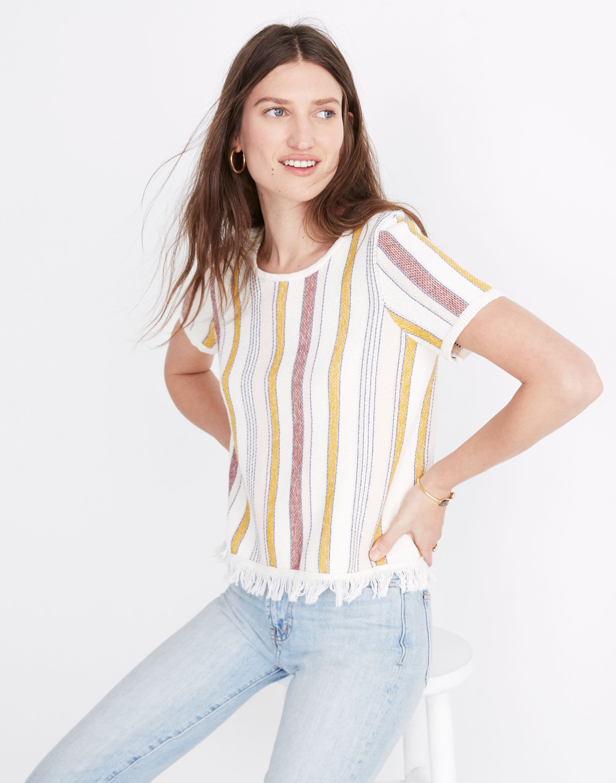 Blakley Stripe Sweater Tee