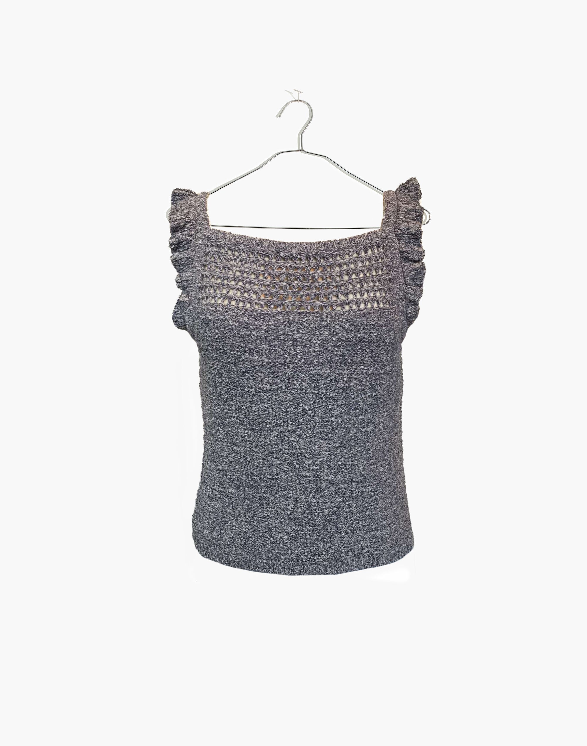 Chloé - Gants sans doigts blanc cassé en tricot à logo
