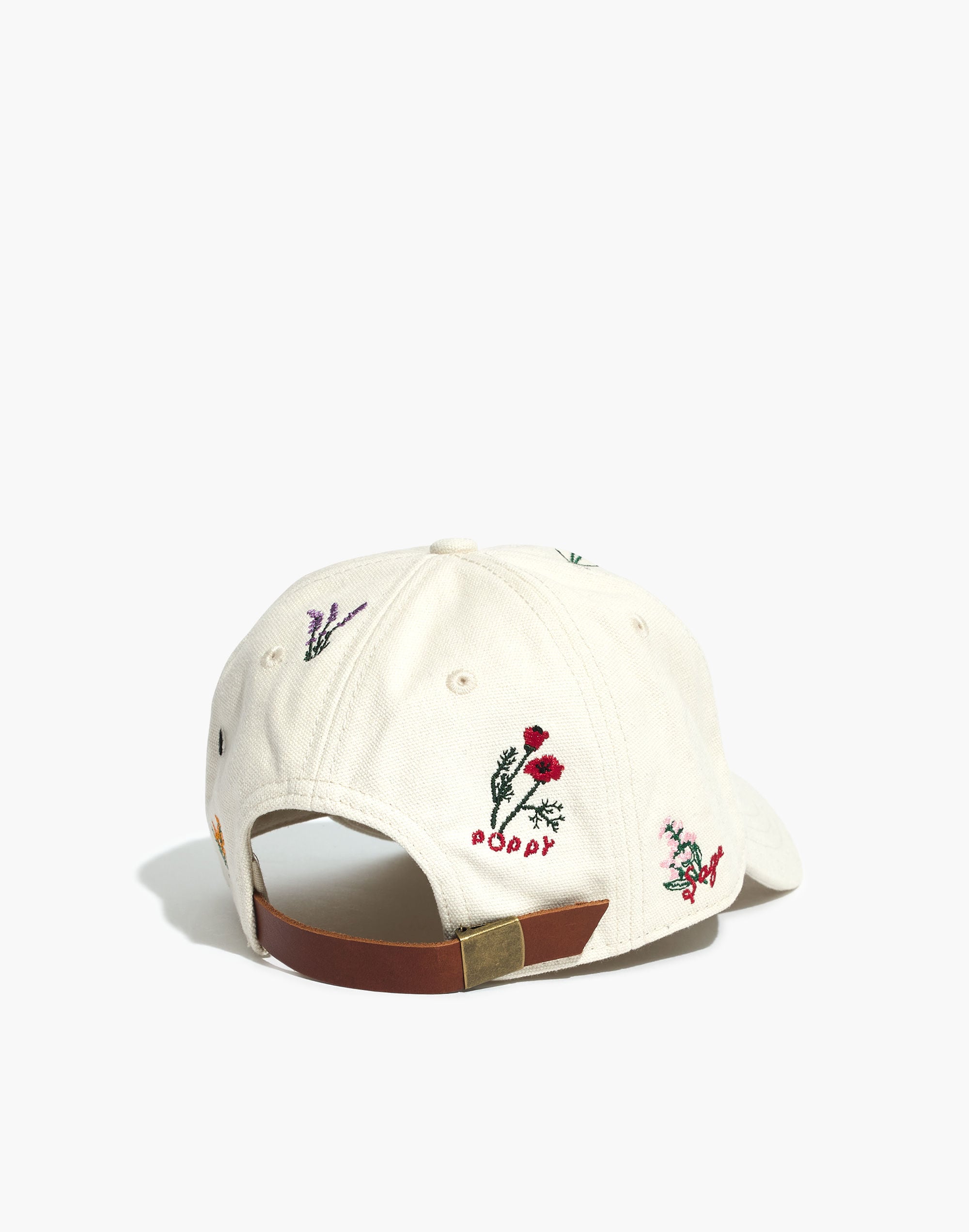 Botanical Embroidered Baseball Cap