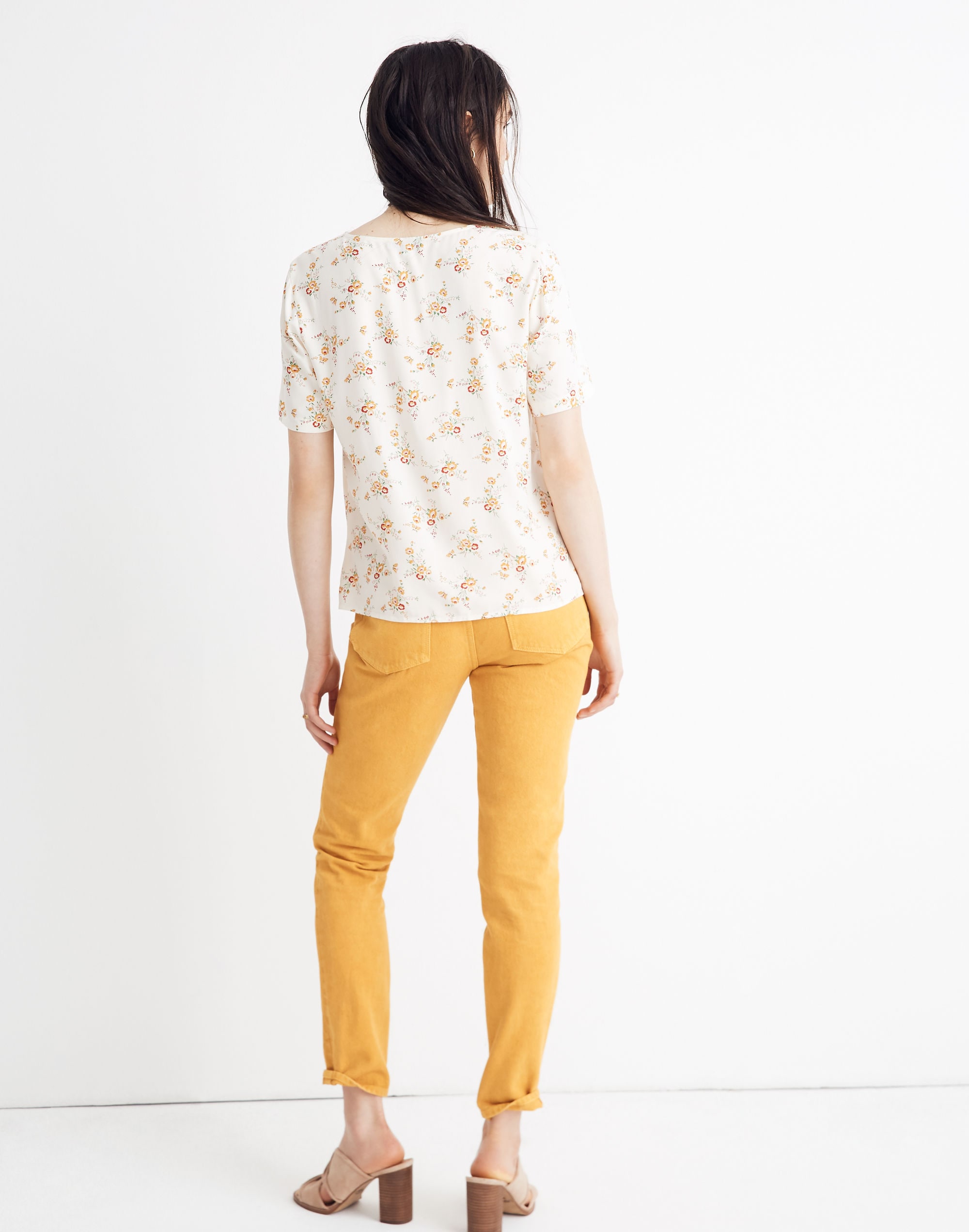 Novel Tie-Front Top in Windowbox Floral
